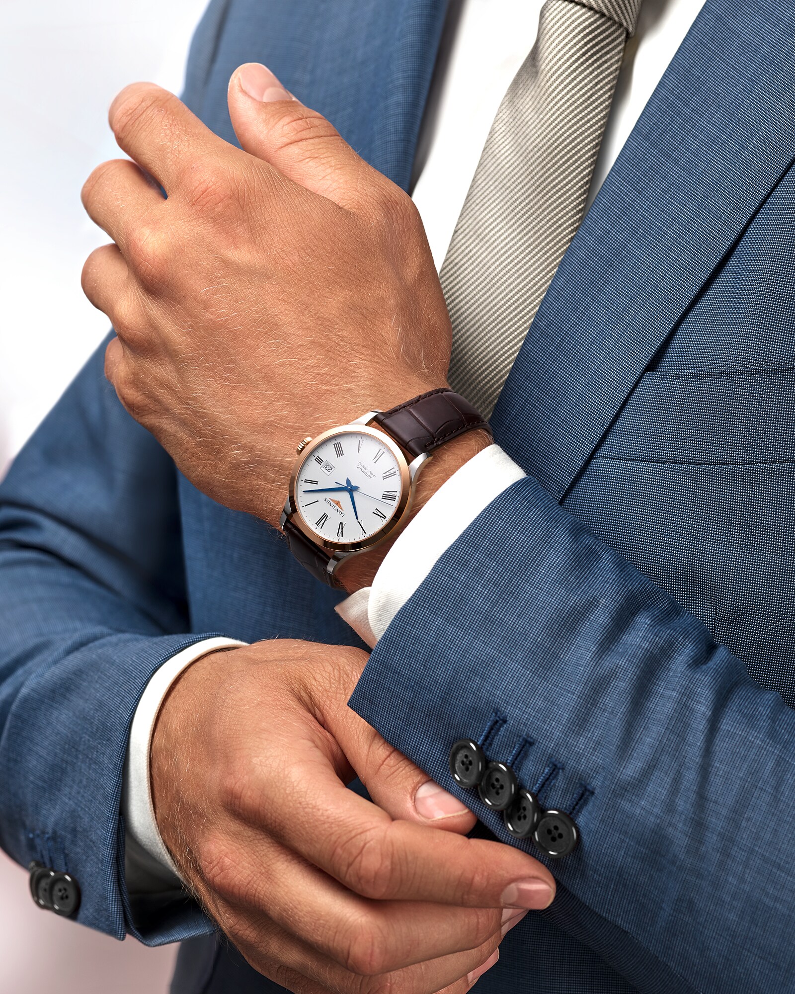 Record Automatic watch 40mm, White matt L28215112 | Longines US