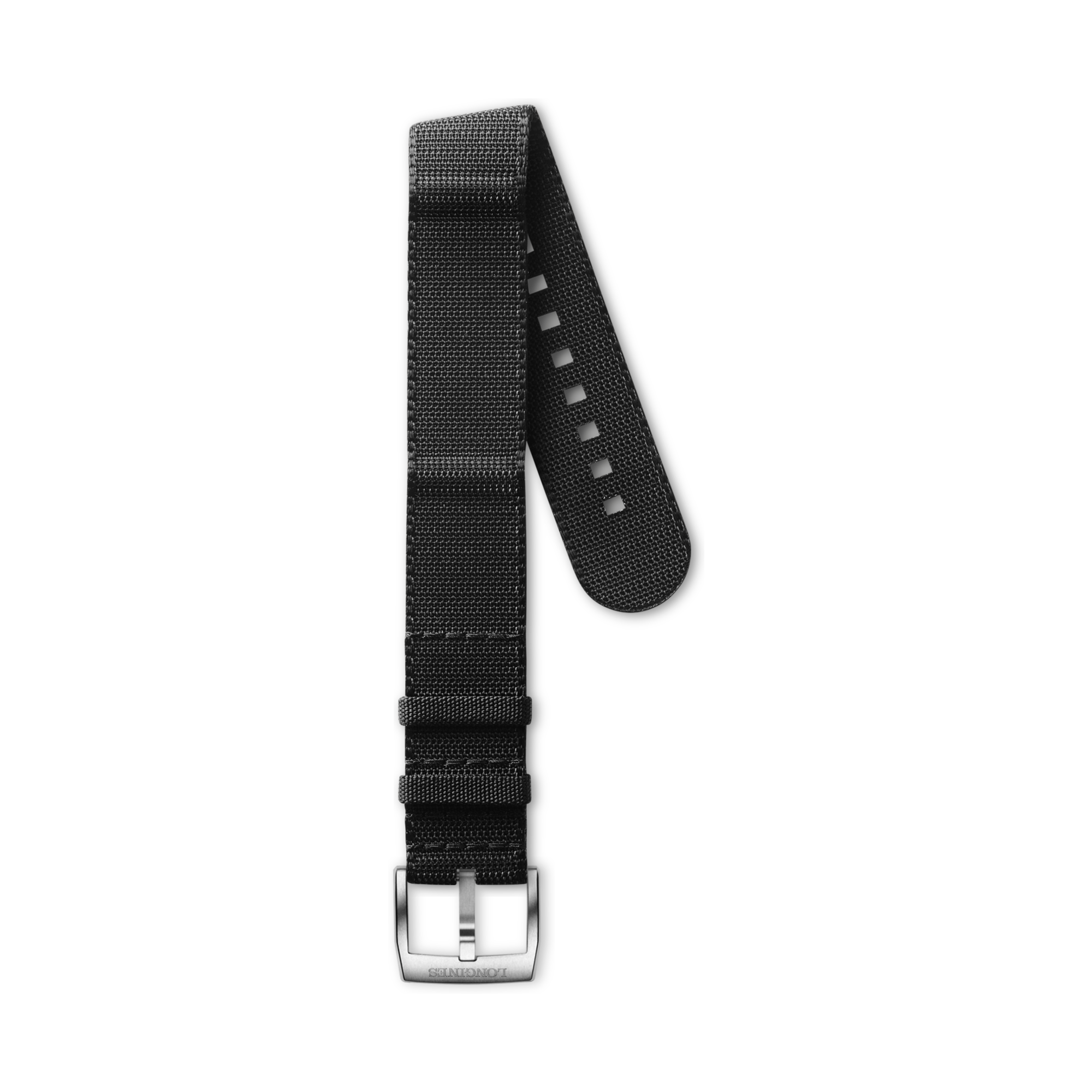 アンスラサイトNATOストラップ CL682165034, 21cm, ロンジン