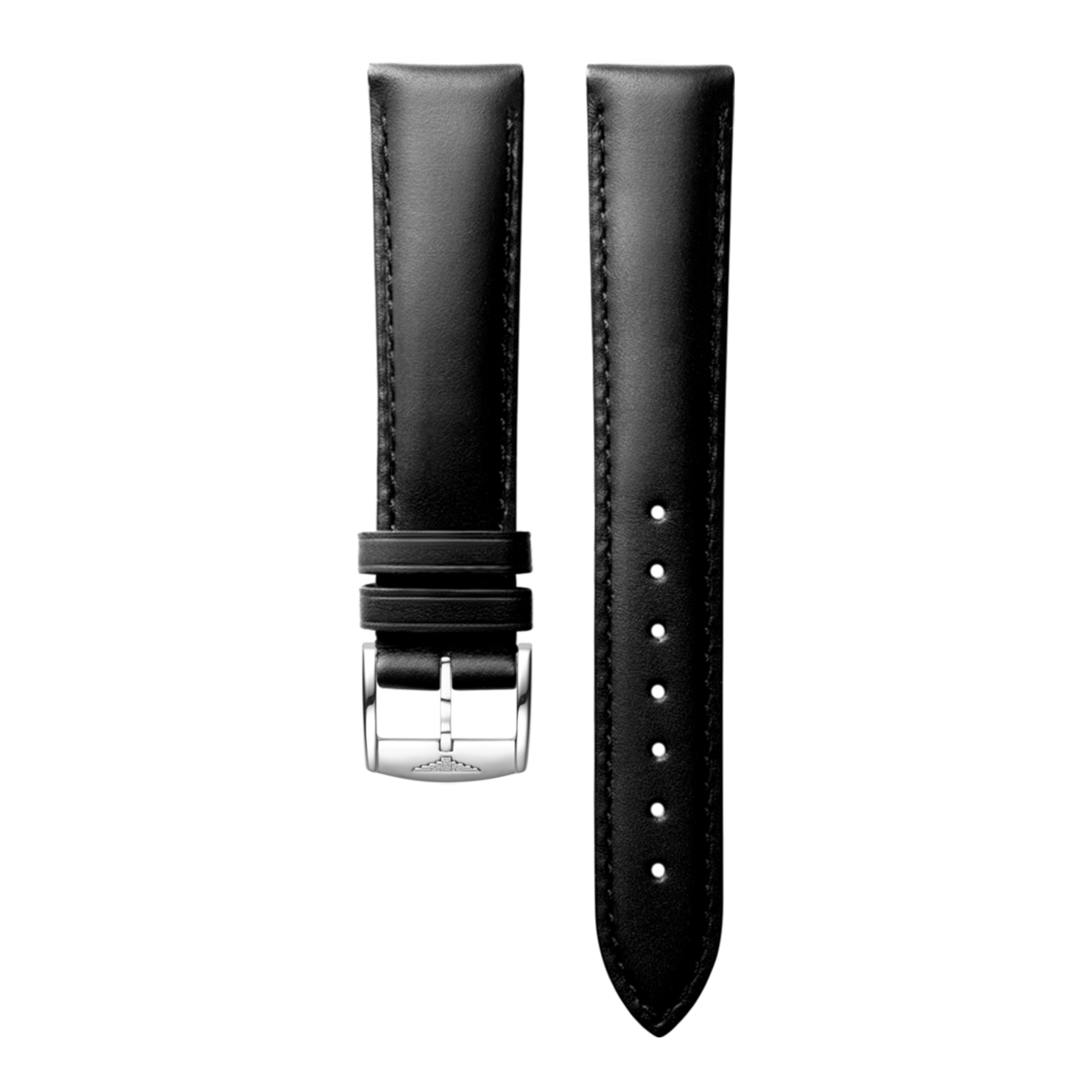 Black calf leather strap