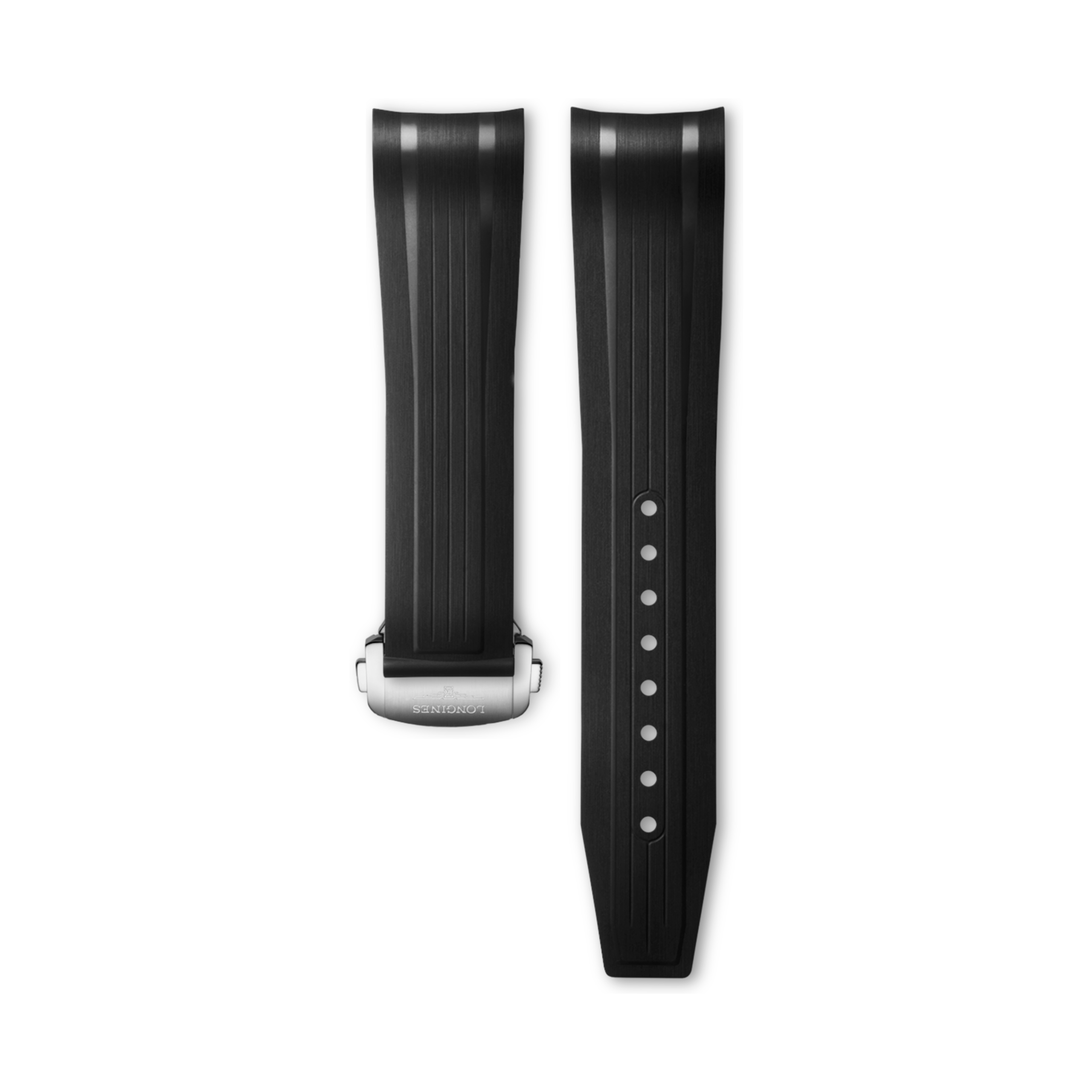 Longines Black rubber strap - L682169213 & L639166100