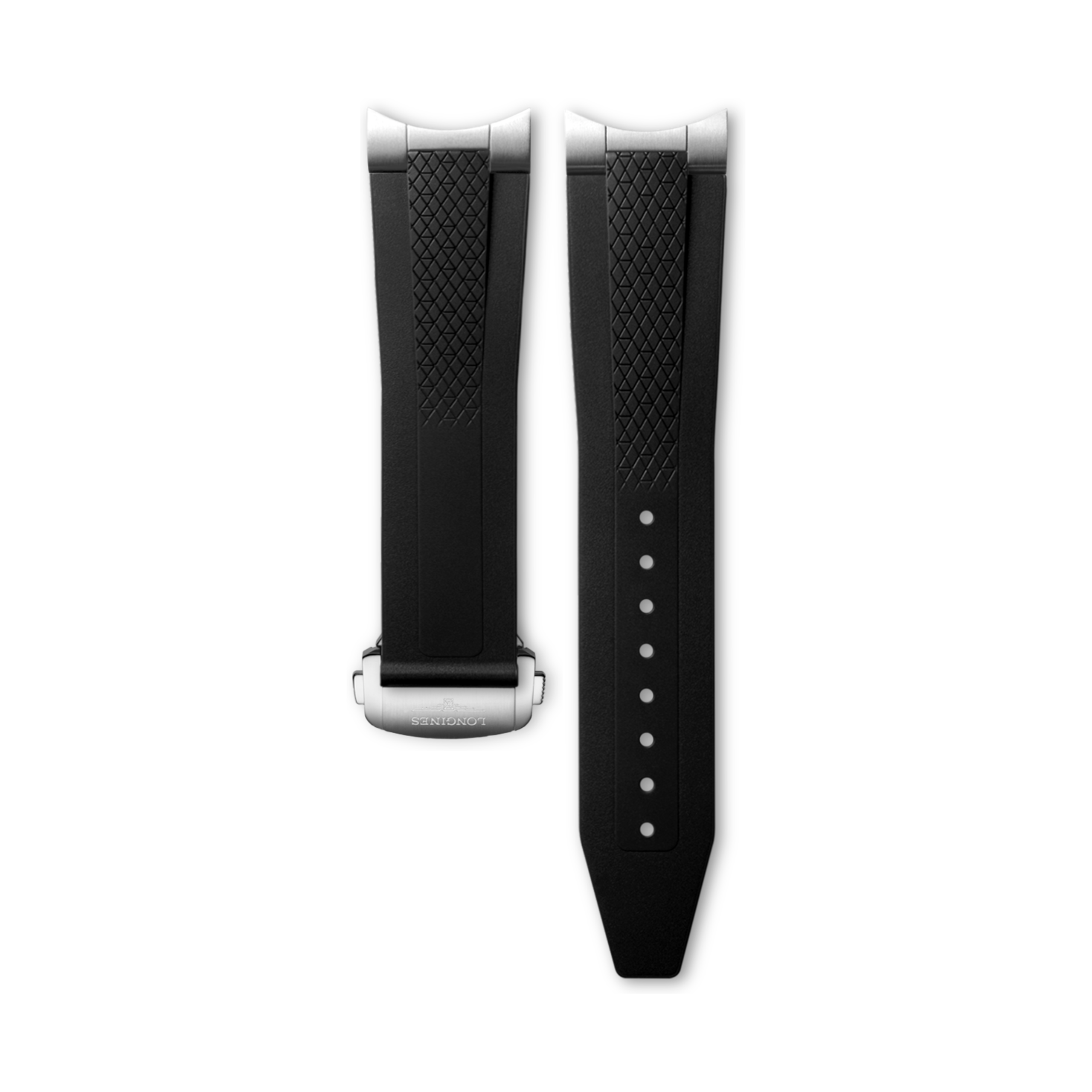 Longines Black rubber strap - L682170858 & L639166100