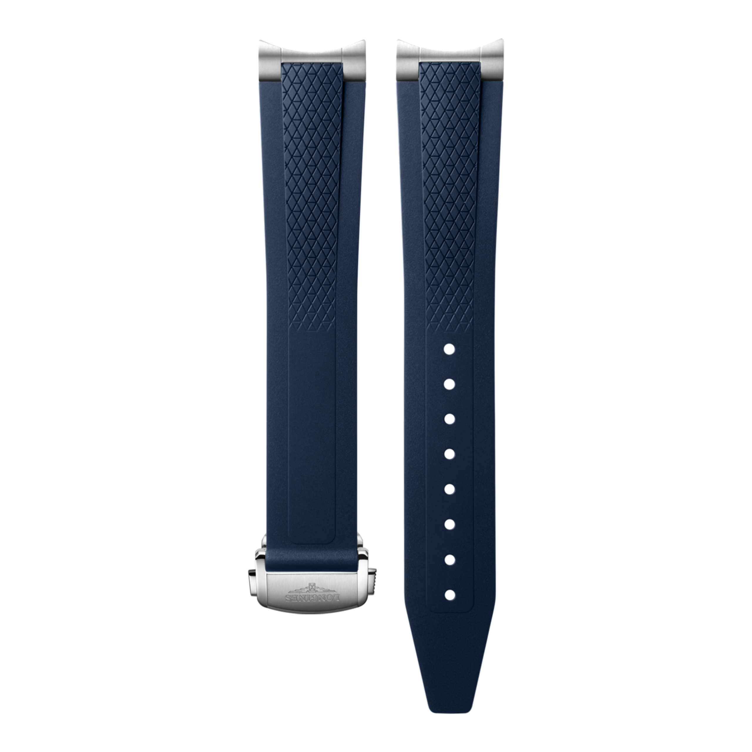 Blue rubber strap