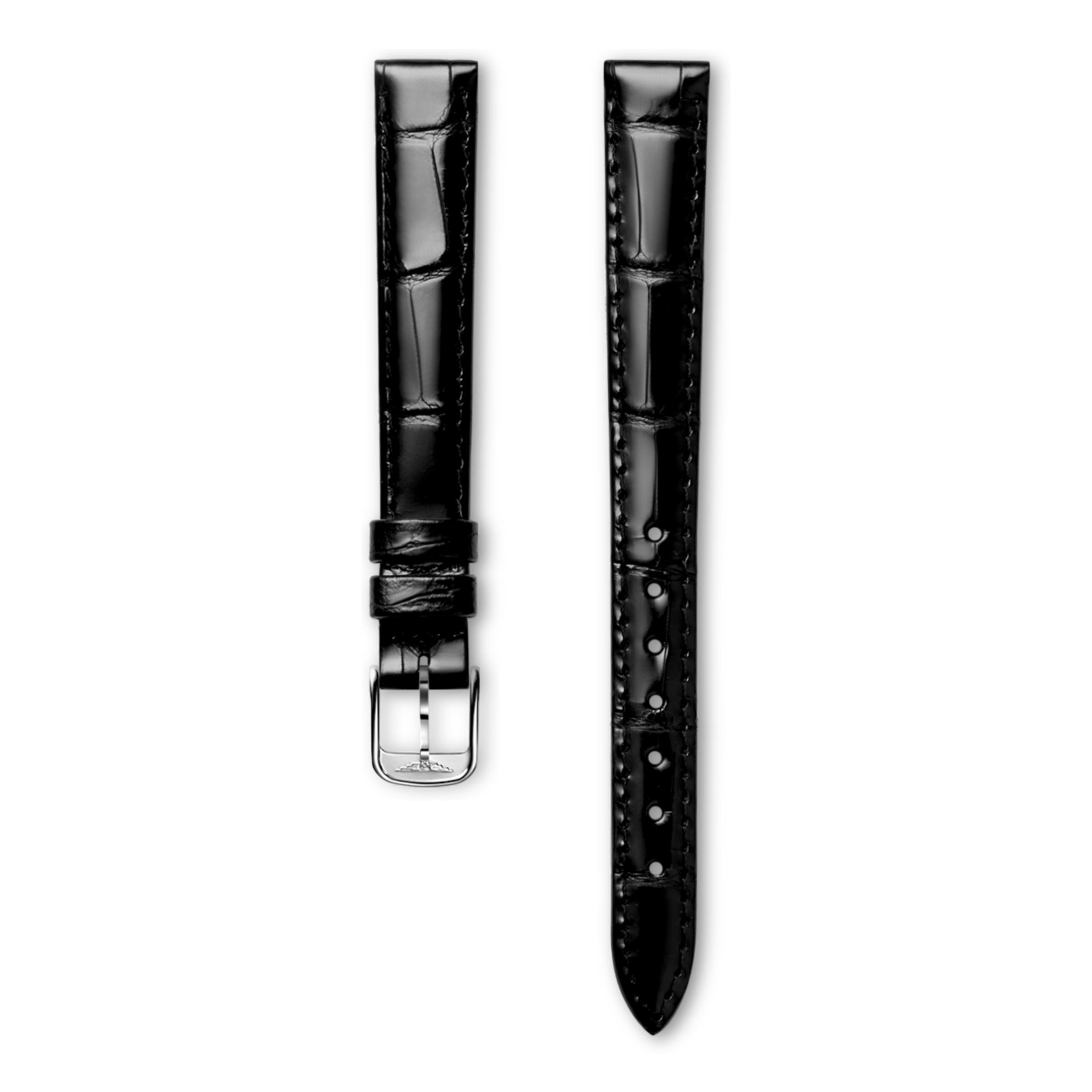 Longines Bright black alligator strap Strap - L682134841 & L649101647