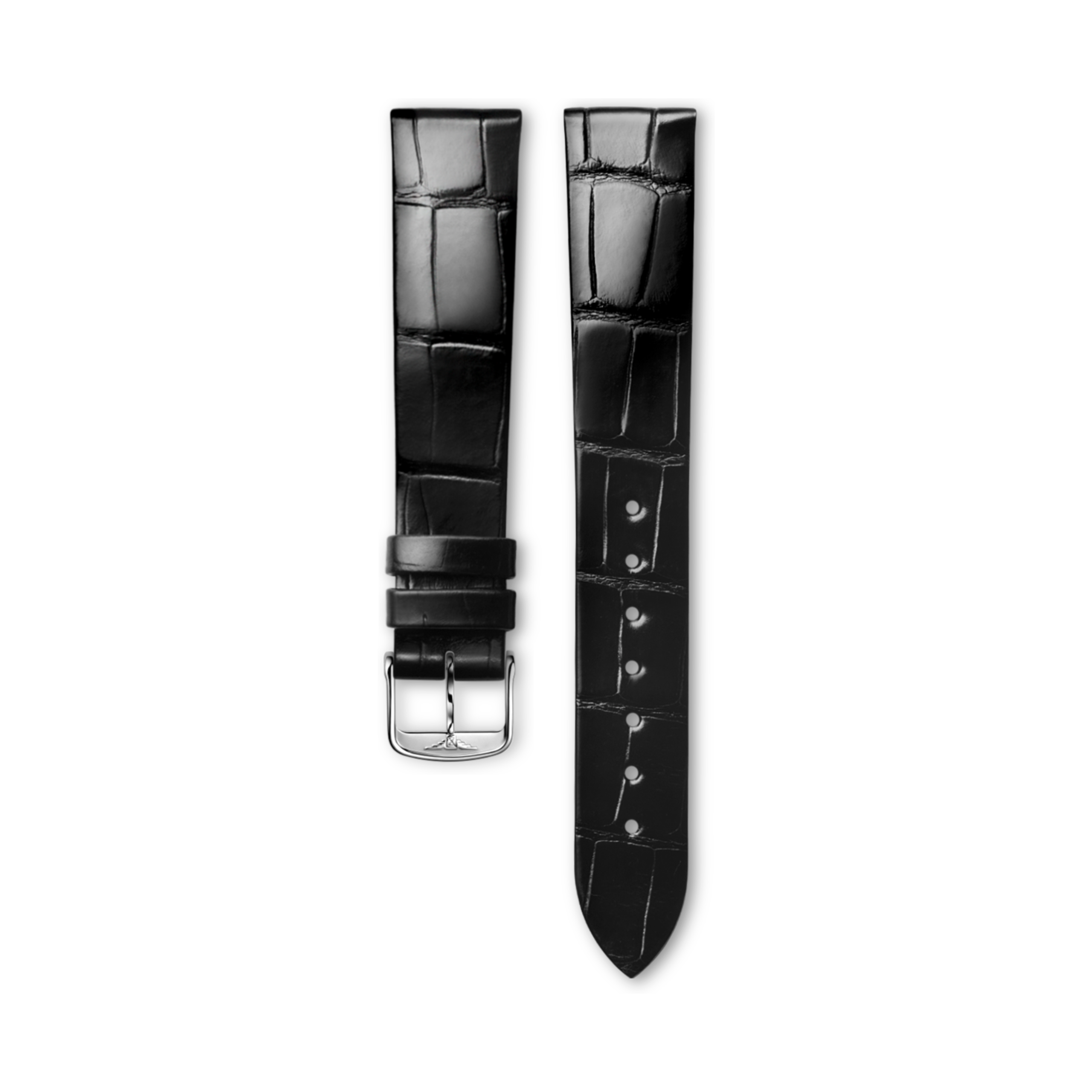 Longines Bright black alligator strap - L682134889 & L649101652