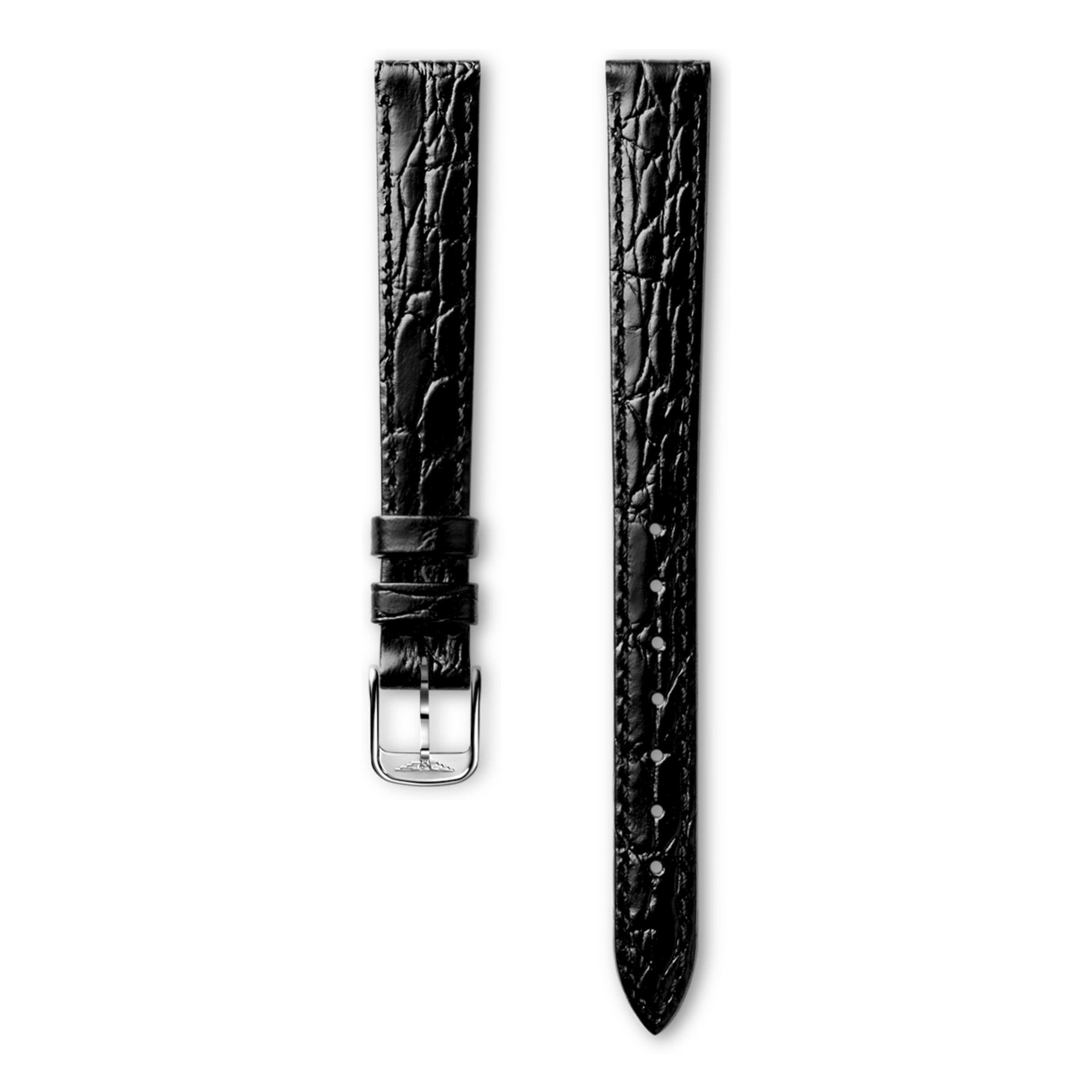 Longines Bright black calf leather strap Strap - L682100652 & L649101647