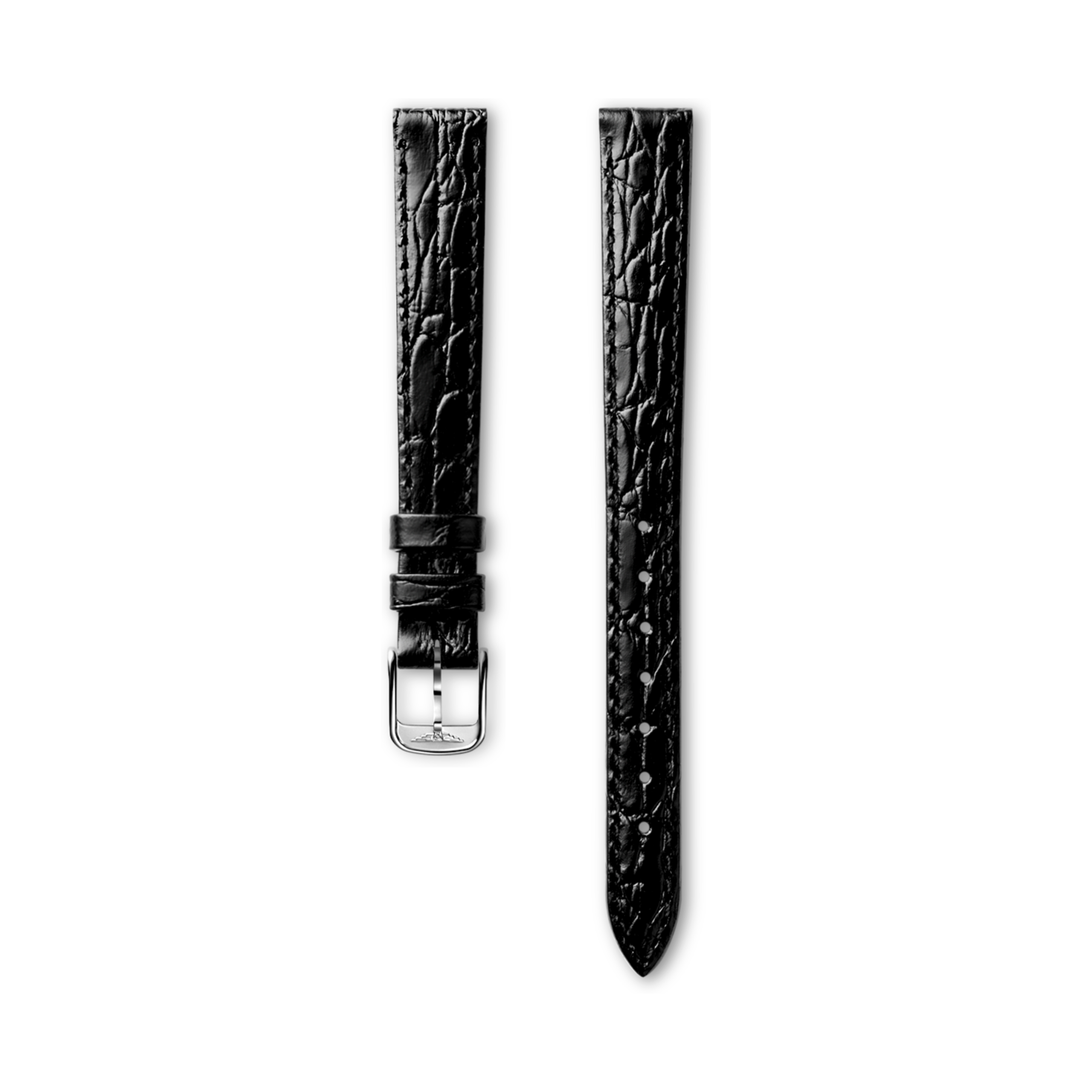 Longines Bright black calf leather strap - L682100652 & L649101647