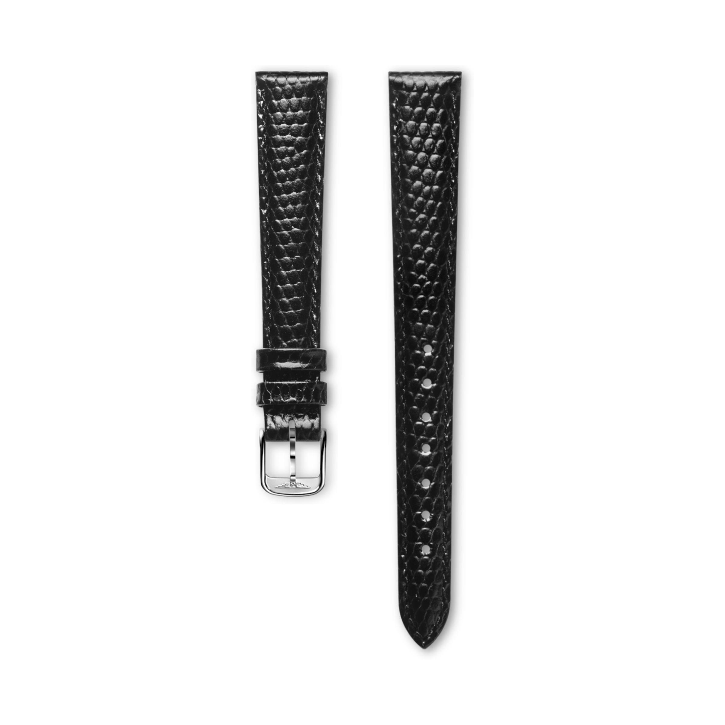 Longines Bright black calf leather strap Strap - L682100675 & L649101647