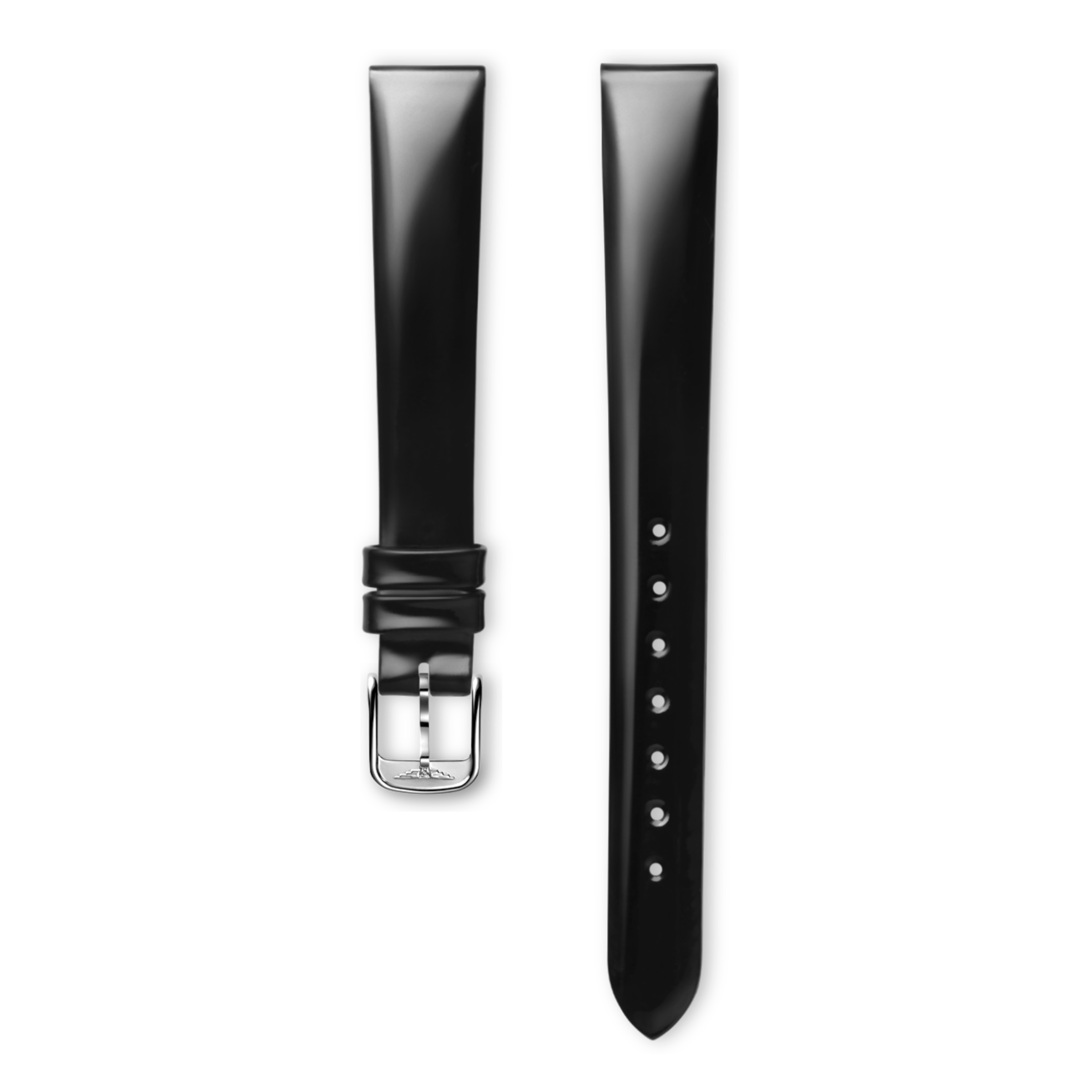 Longines Bright black calf leather strap Strap - L682101220 & L649101647