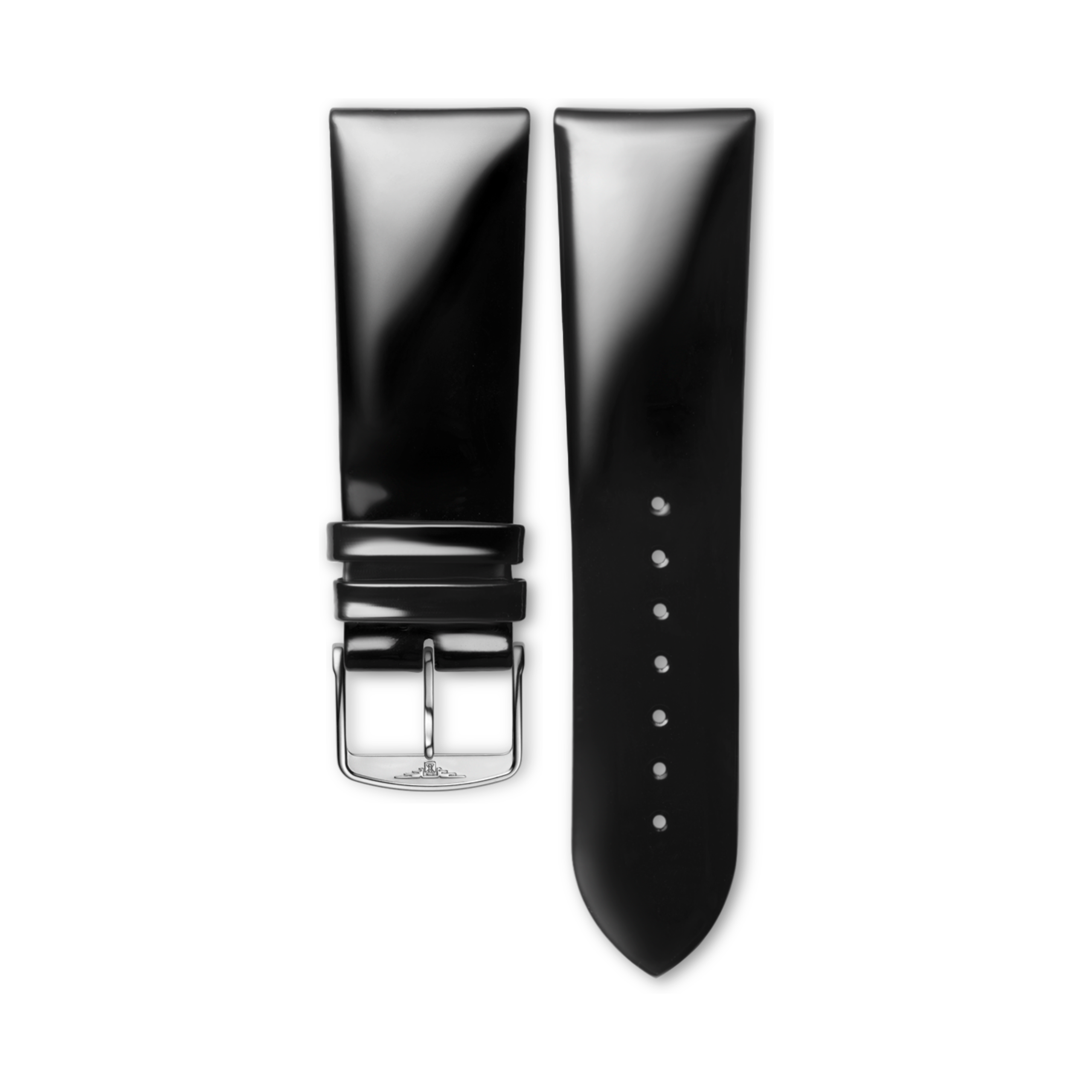 Longines Bright black calf leather strap - L682123673 & L649118146