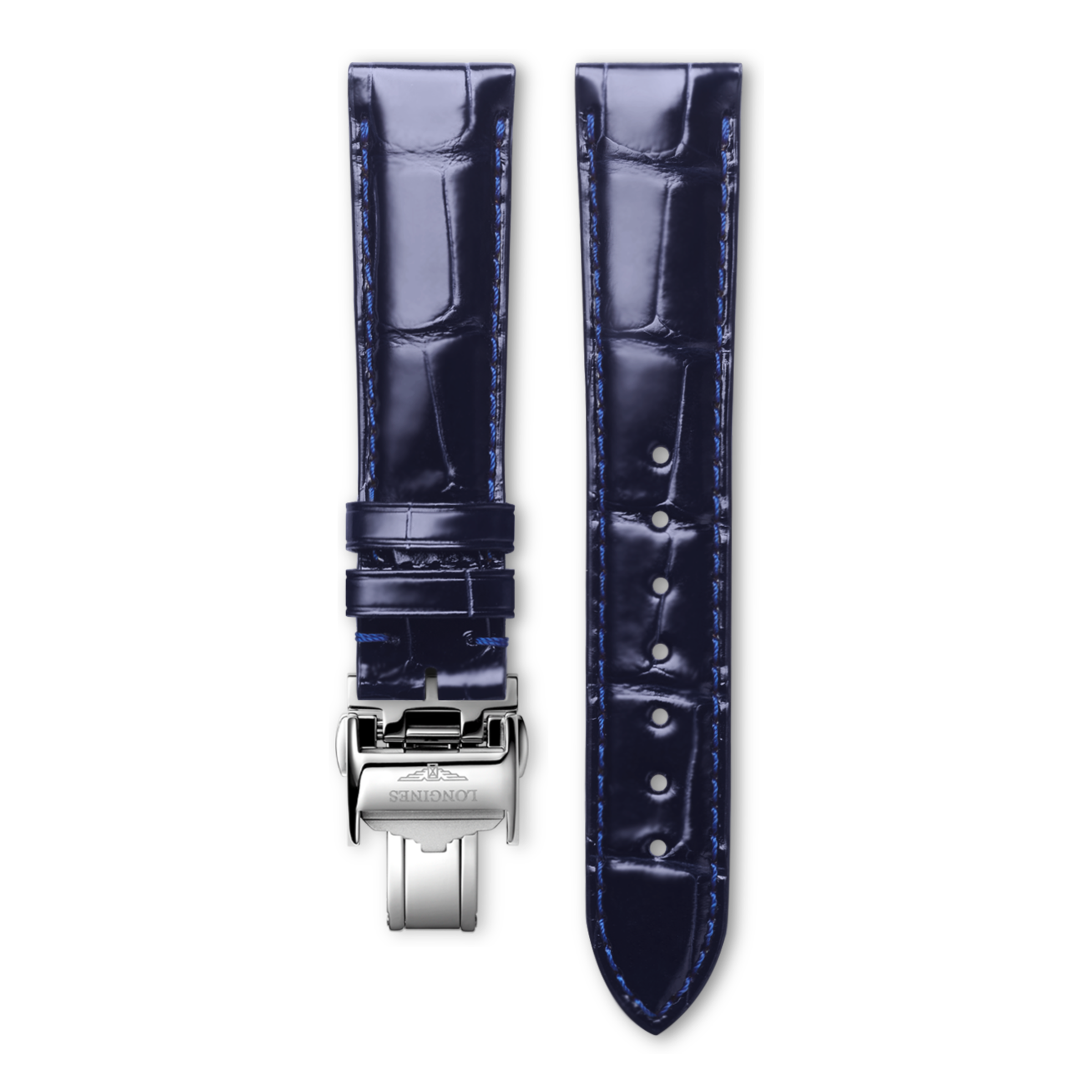 Longines Bright blue alligator strap Strap - L682164442 & L639120584