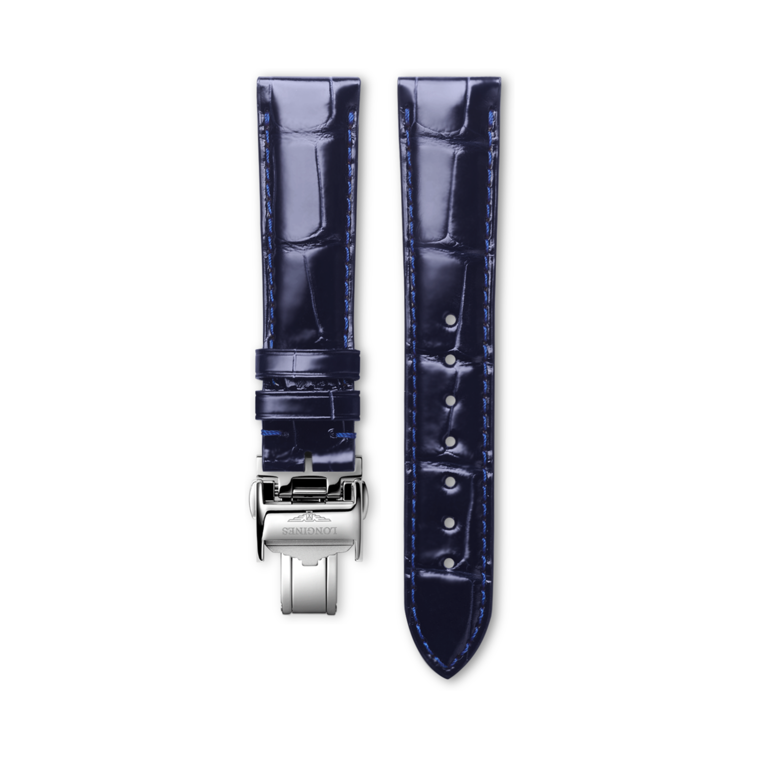 Longines Bright blue alligator strap - L682164442 & L639120584