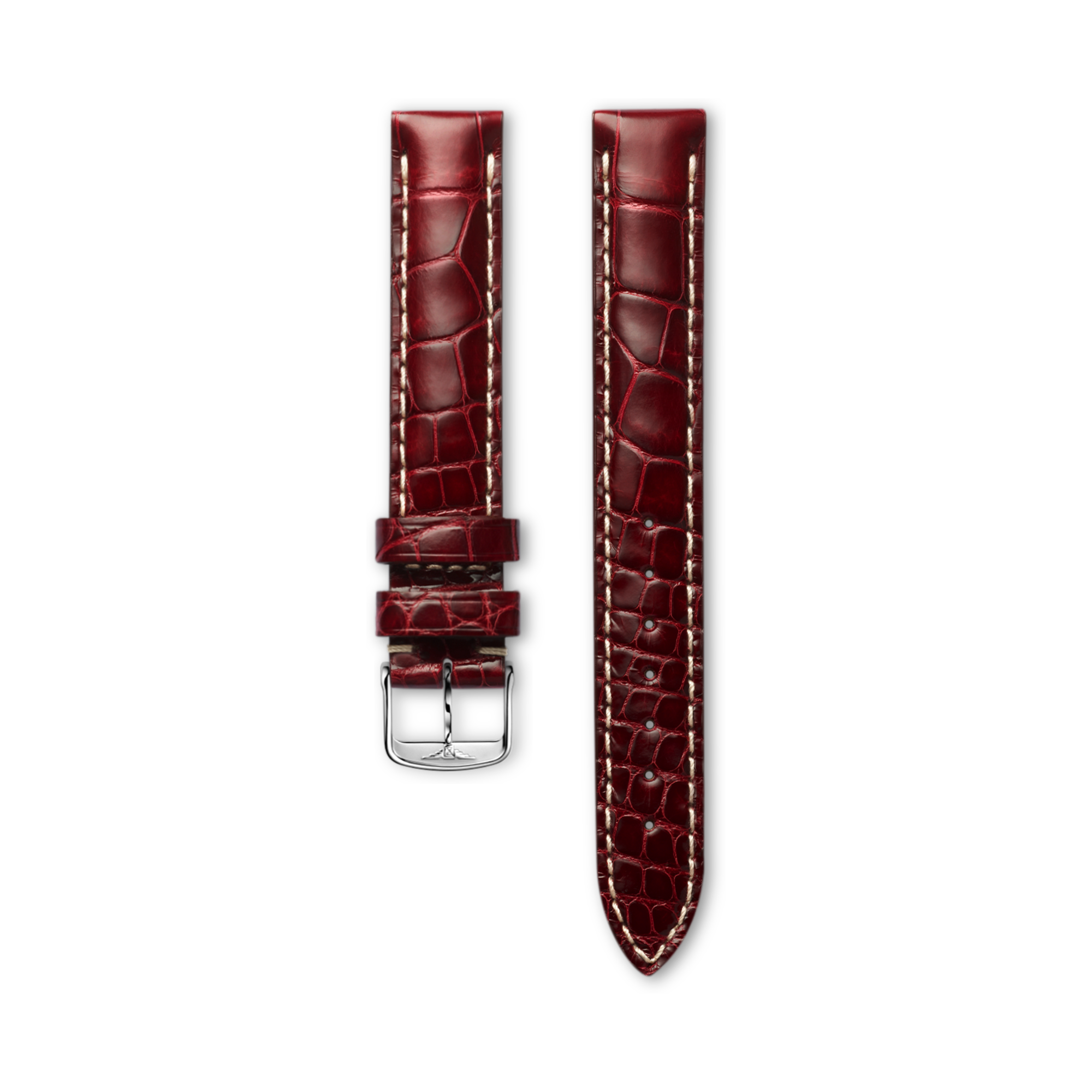Bright Bordeaux Alligator Strap L682110751, Présence | Longines®