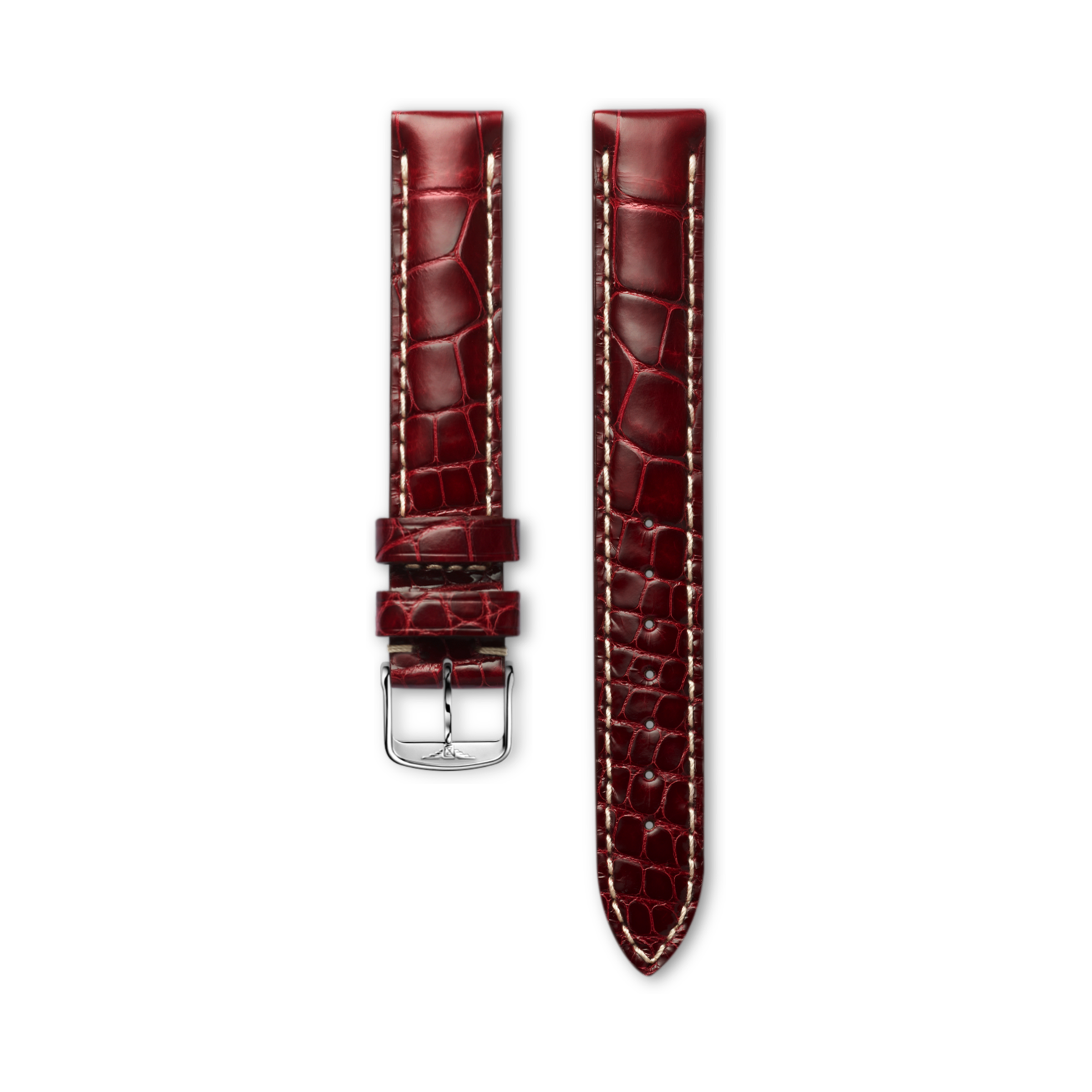 Longines Bright bordeaux alligator strap Strap - L682110751 & L649101652