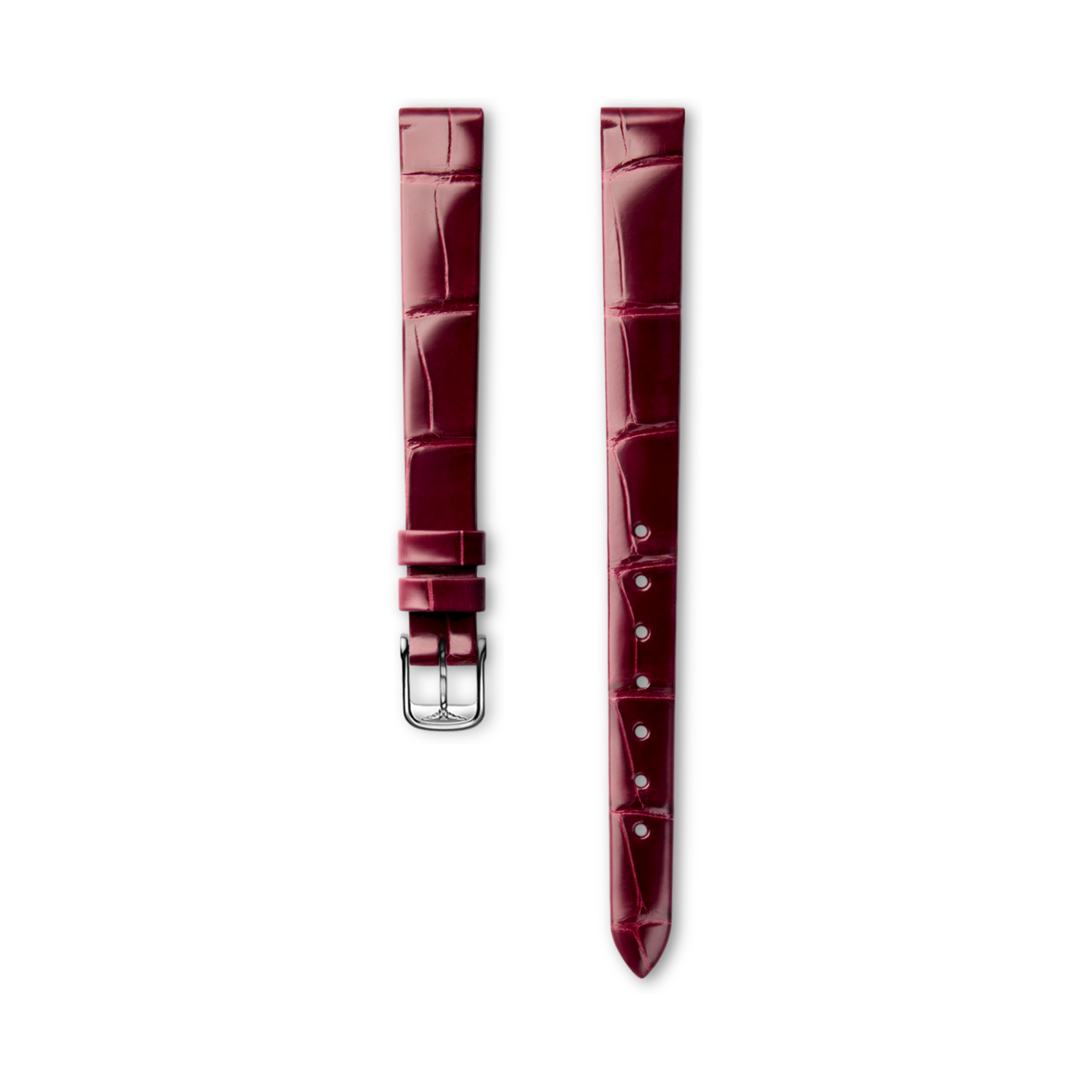 Longines Bright bordeaux alligator strap - L682124715 & L649101645