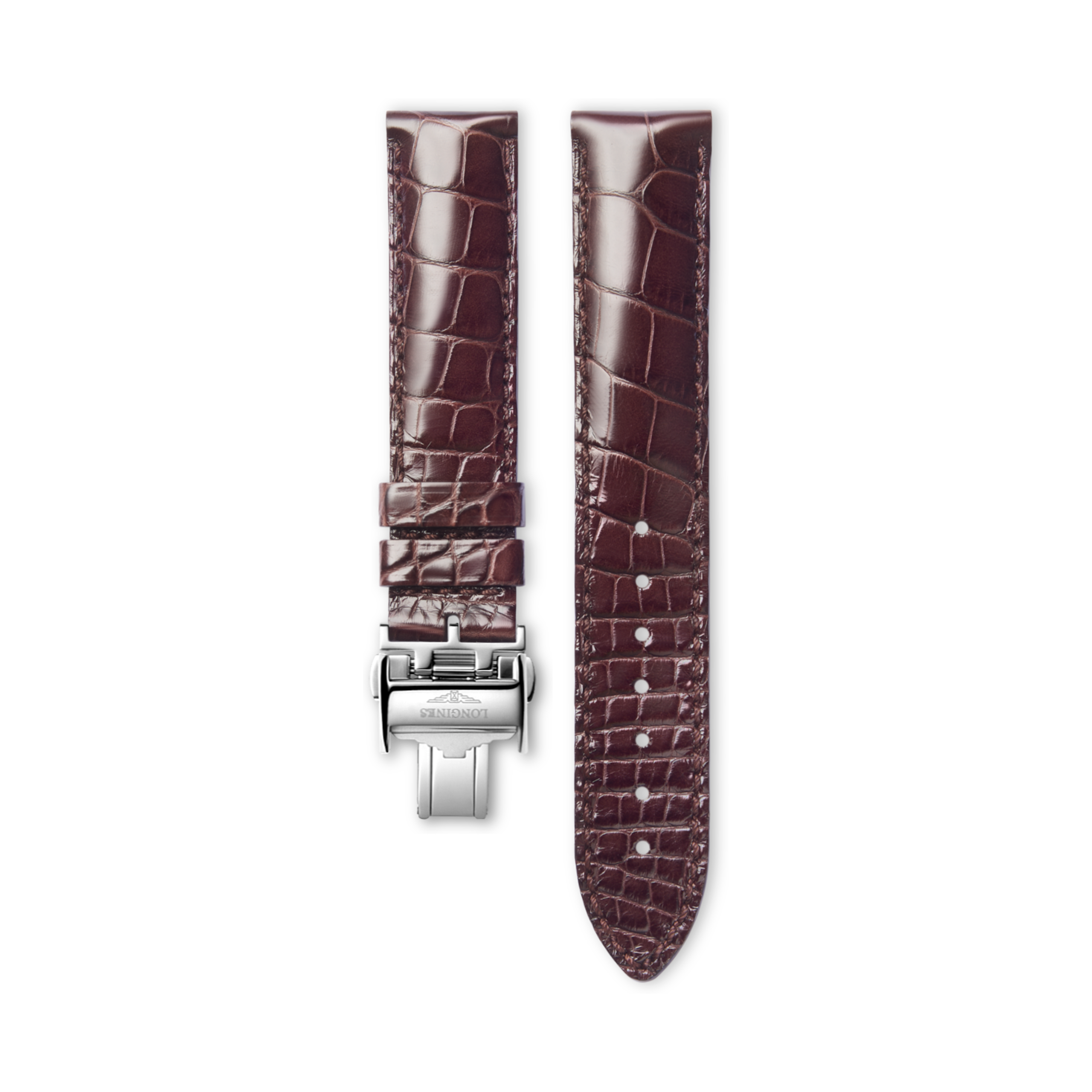 Longines Bright brown alligator strap - L682121345 & L639119706