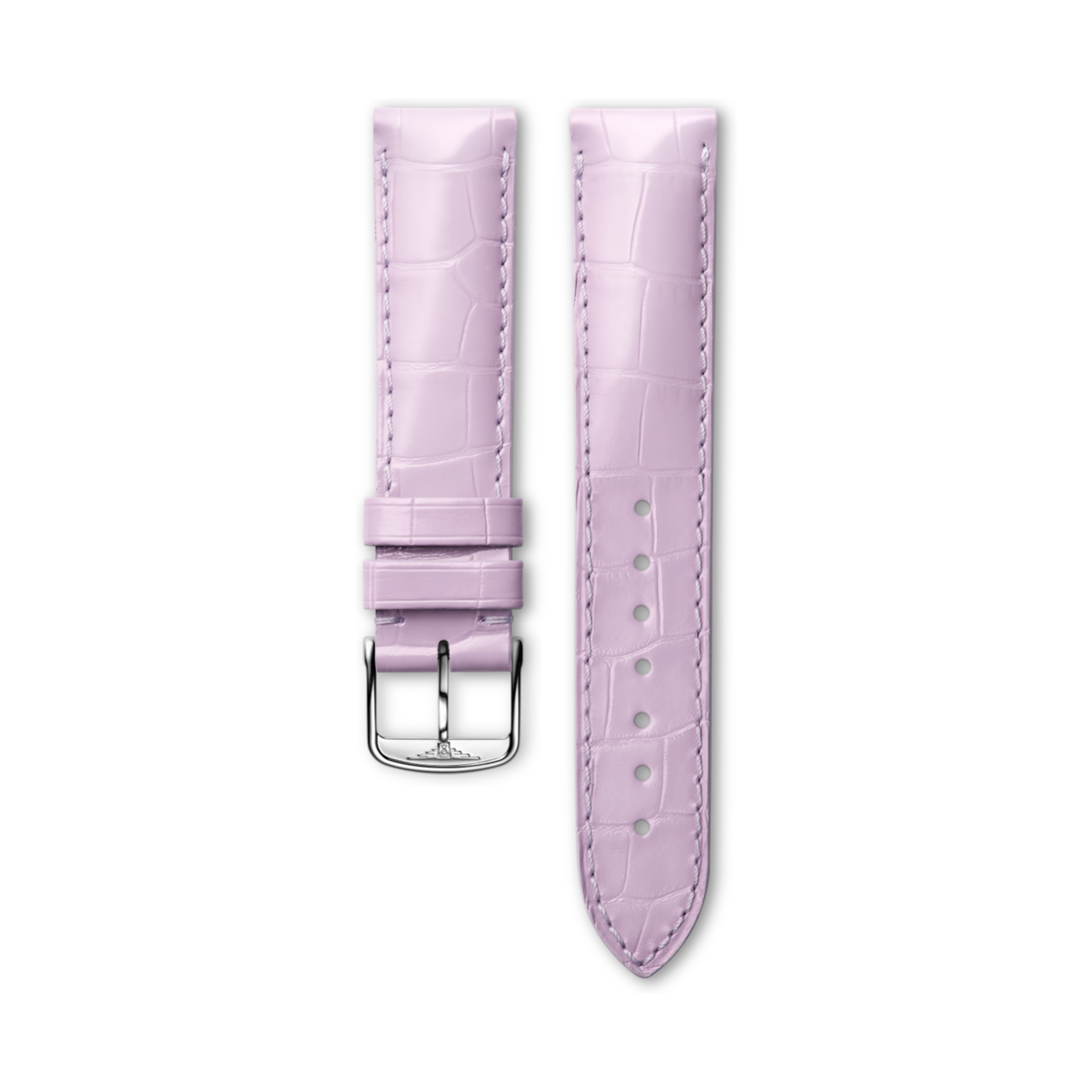 Longines Bright lilac alligator strap Strap - L682121343 & L649101658