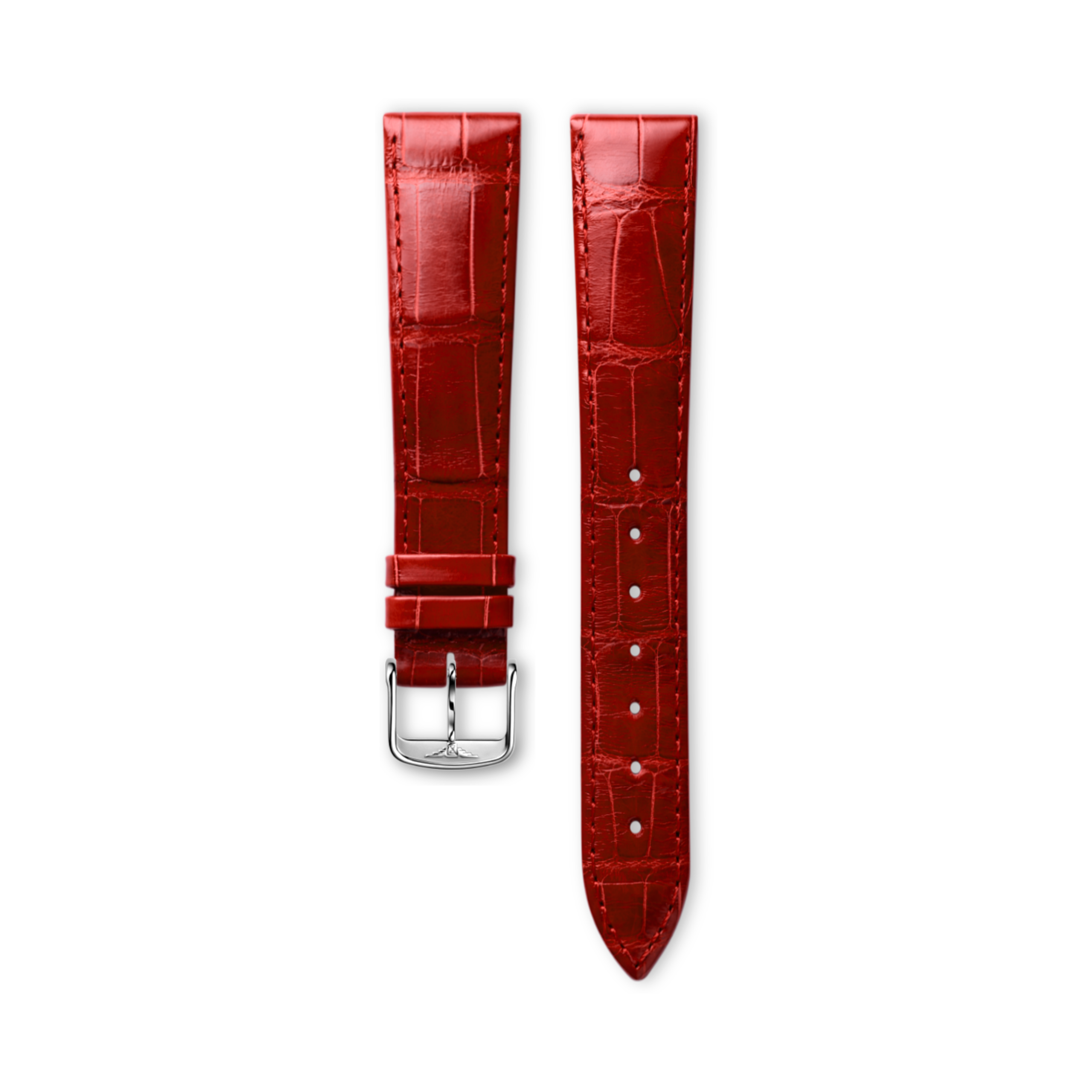 Longines Bright red alligator strap - L682145127 & L649101652