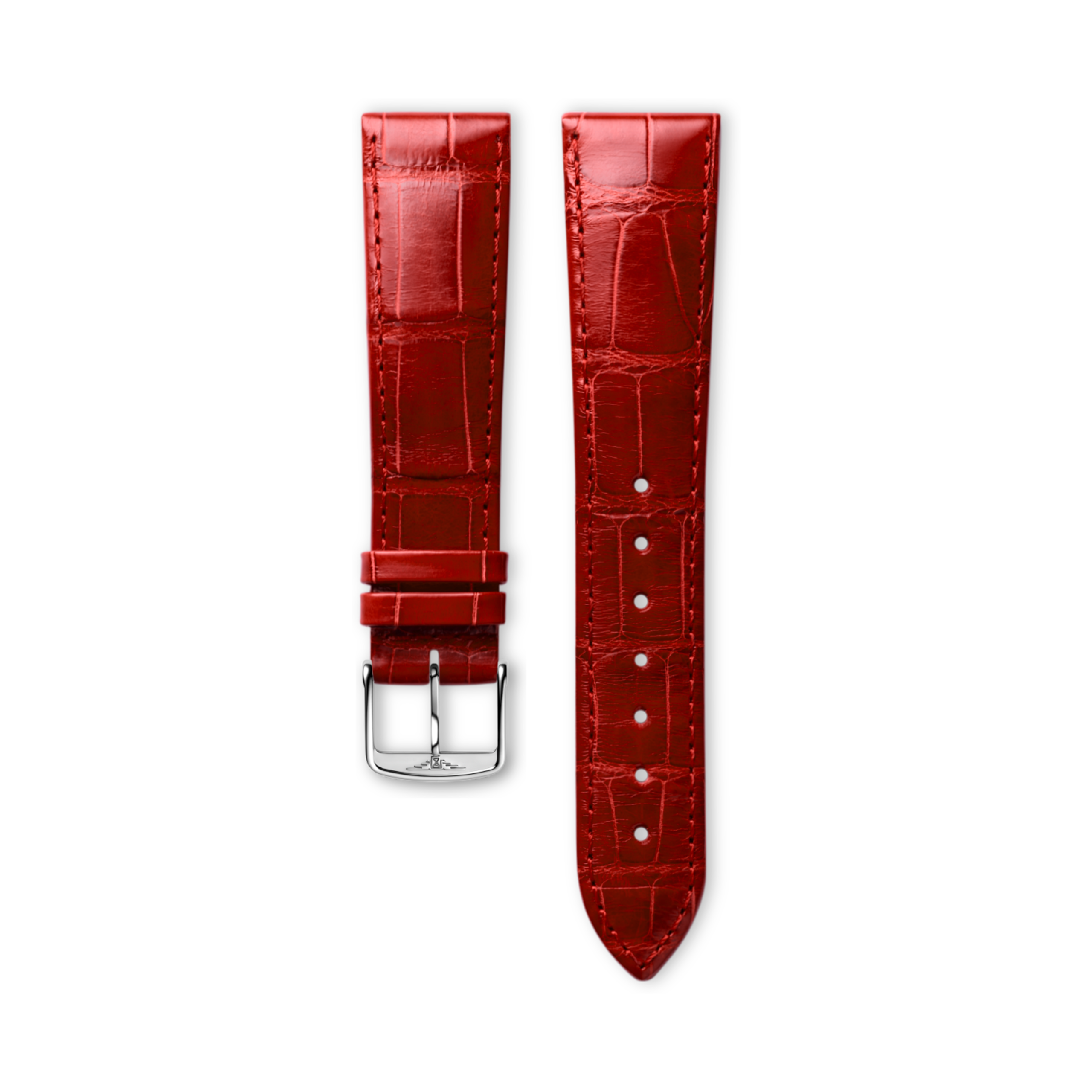 Longines Bright red alligator strap - L682145132 & L649101655