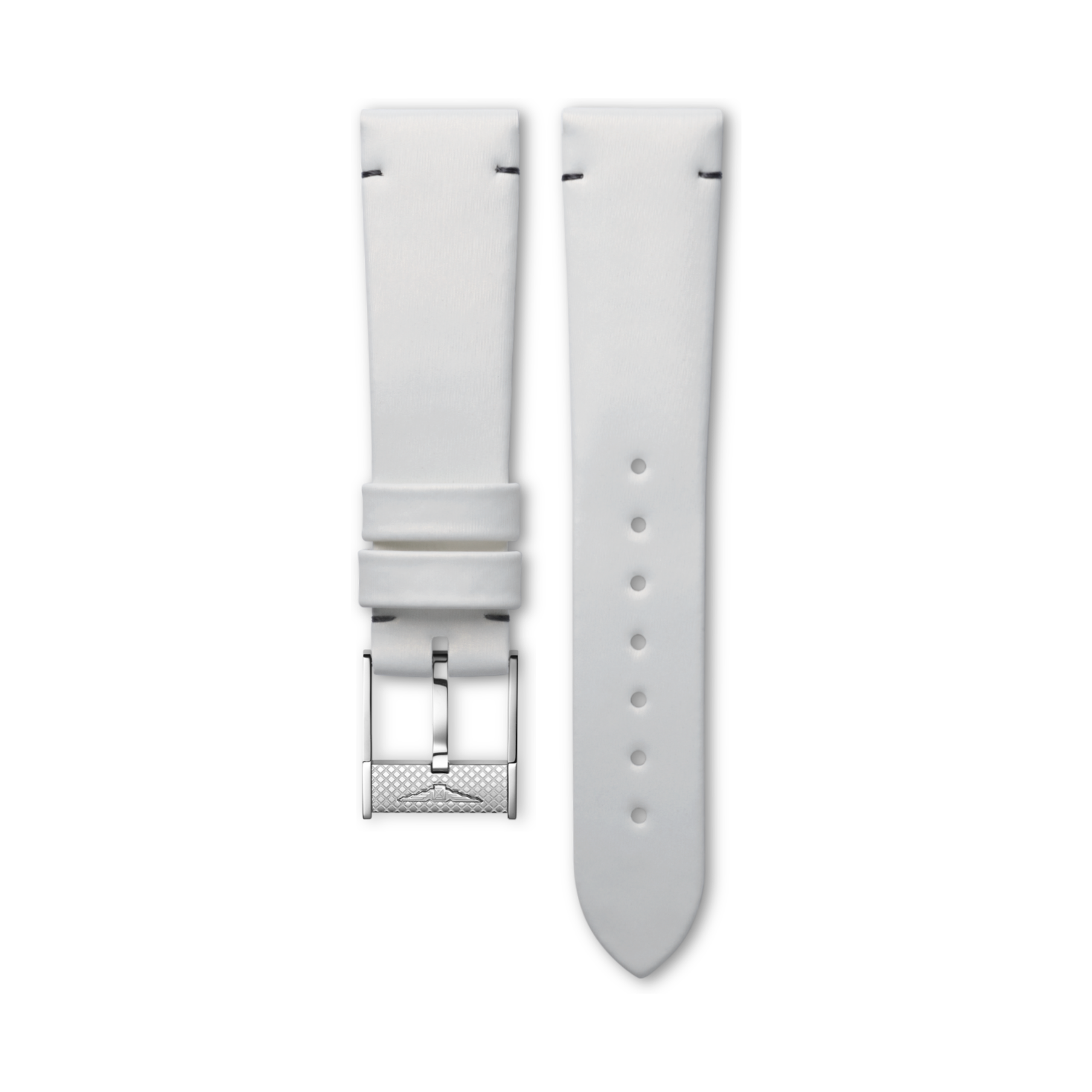 Longines Brushed white calf leather strap - L682155400 & L649155301