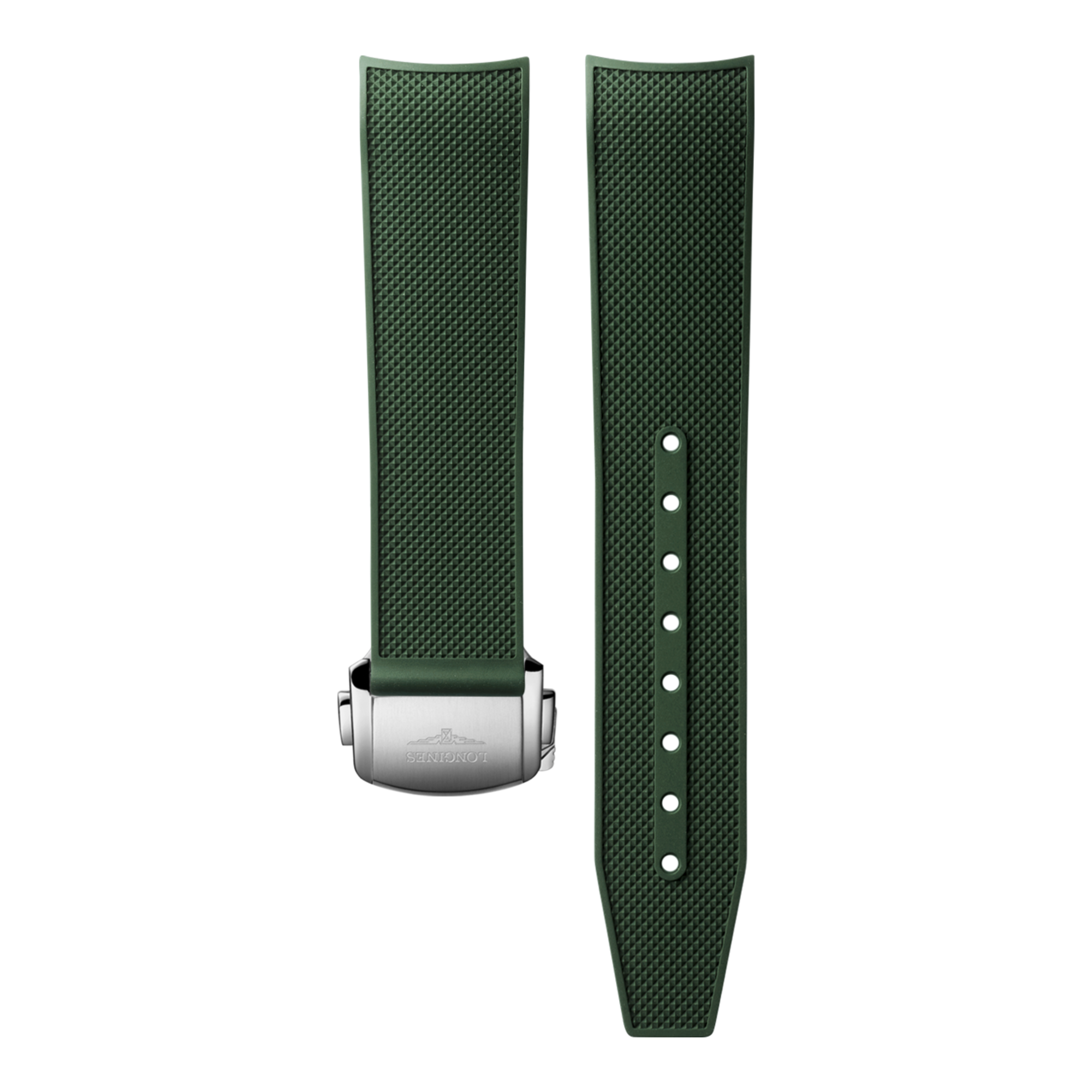 ロンスプ　ローレグ　グリーン　M, ML Green Rubber Strap 21mm | Cl682159278 | HYDROCONQUEST | LONGINES US
