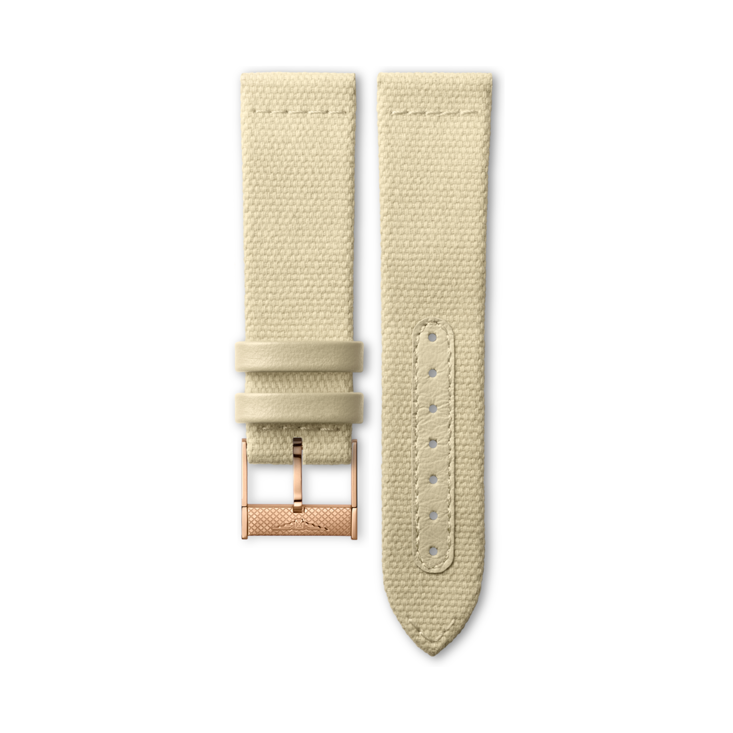 Longines Matowy beżowy syntetyczny nylonowy - 22.00 - Syntetyczny - L682166575 - Strap with buckle