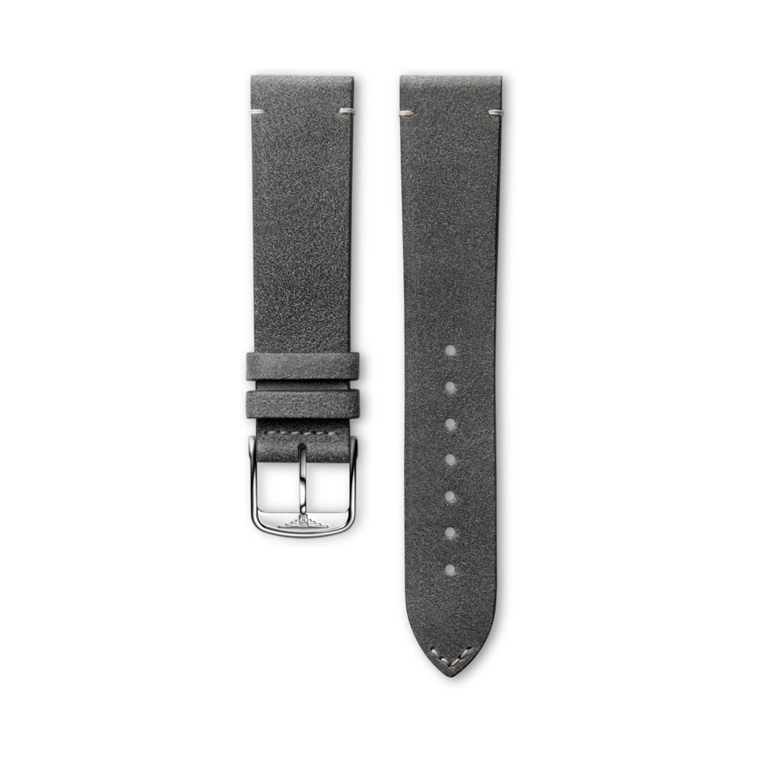 Longines Matt anthracite calf leather strap - L682157431 & L649101658