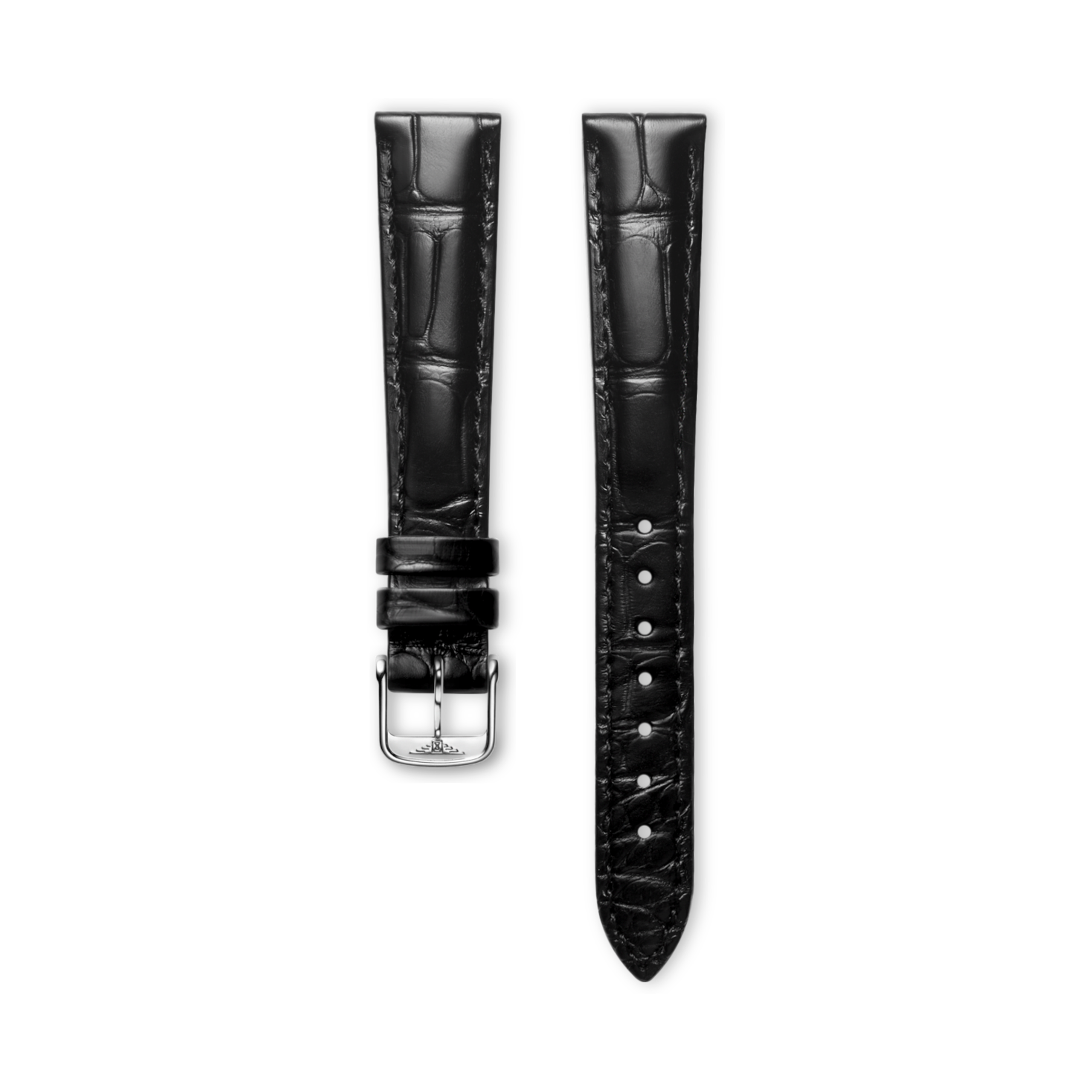 Longines Matt black alligator strap - L682101070 & L649101649