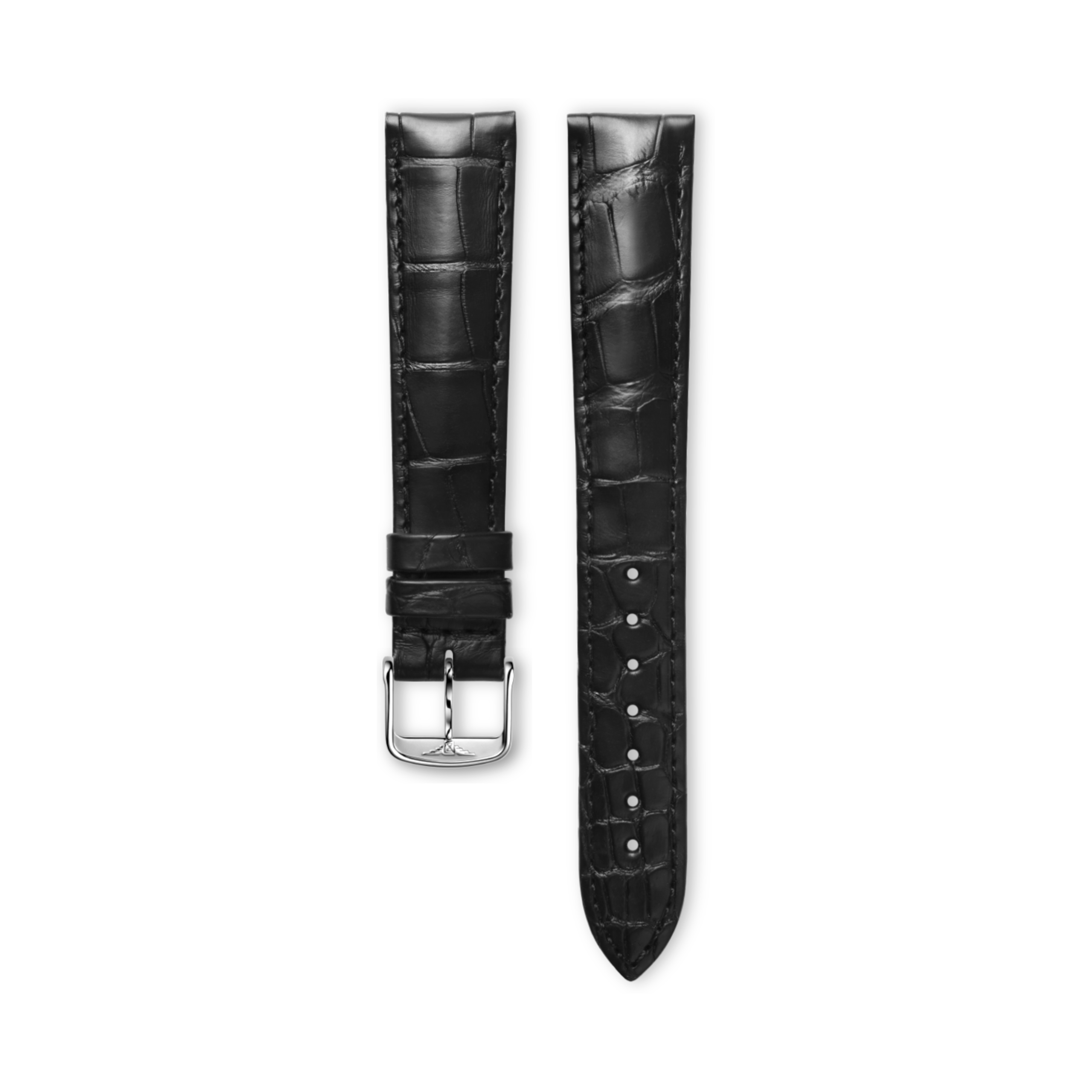 Longines Matt black alligator strap - L682101071 & L649101652