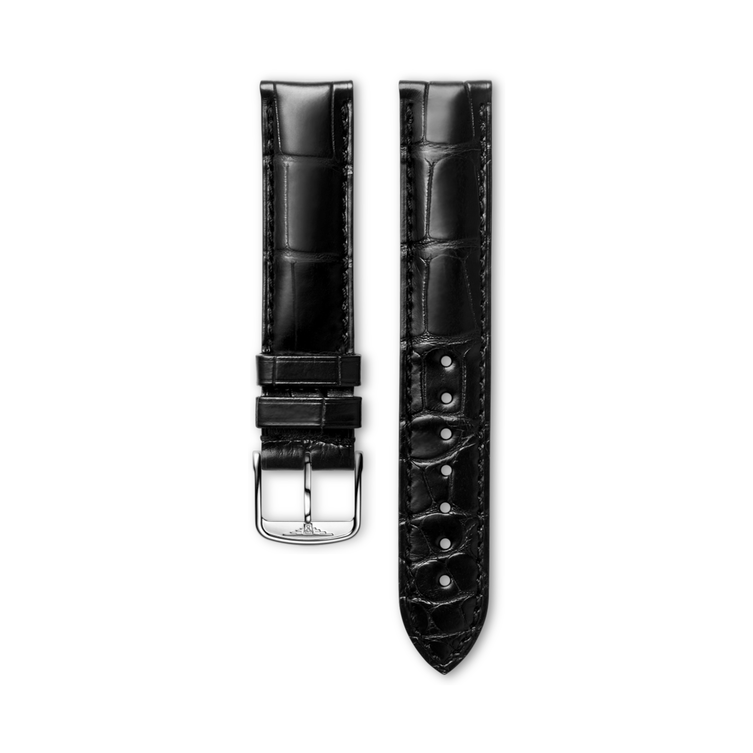 Longines Matt black alligator strap - L682104529 & L649101658