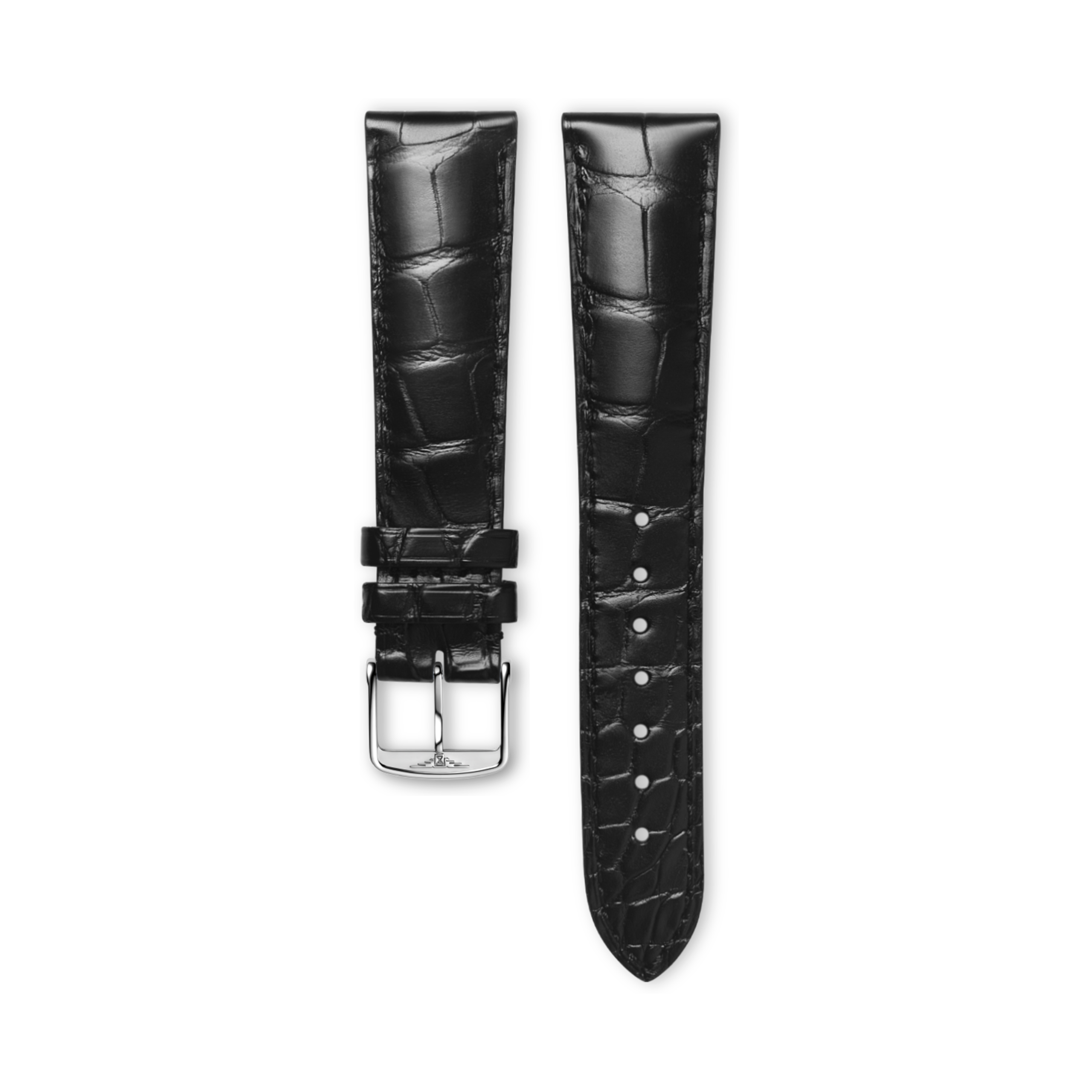Longines Matt black alligator strap - L682114486 & L649101655