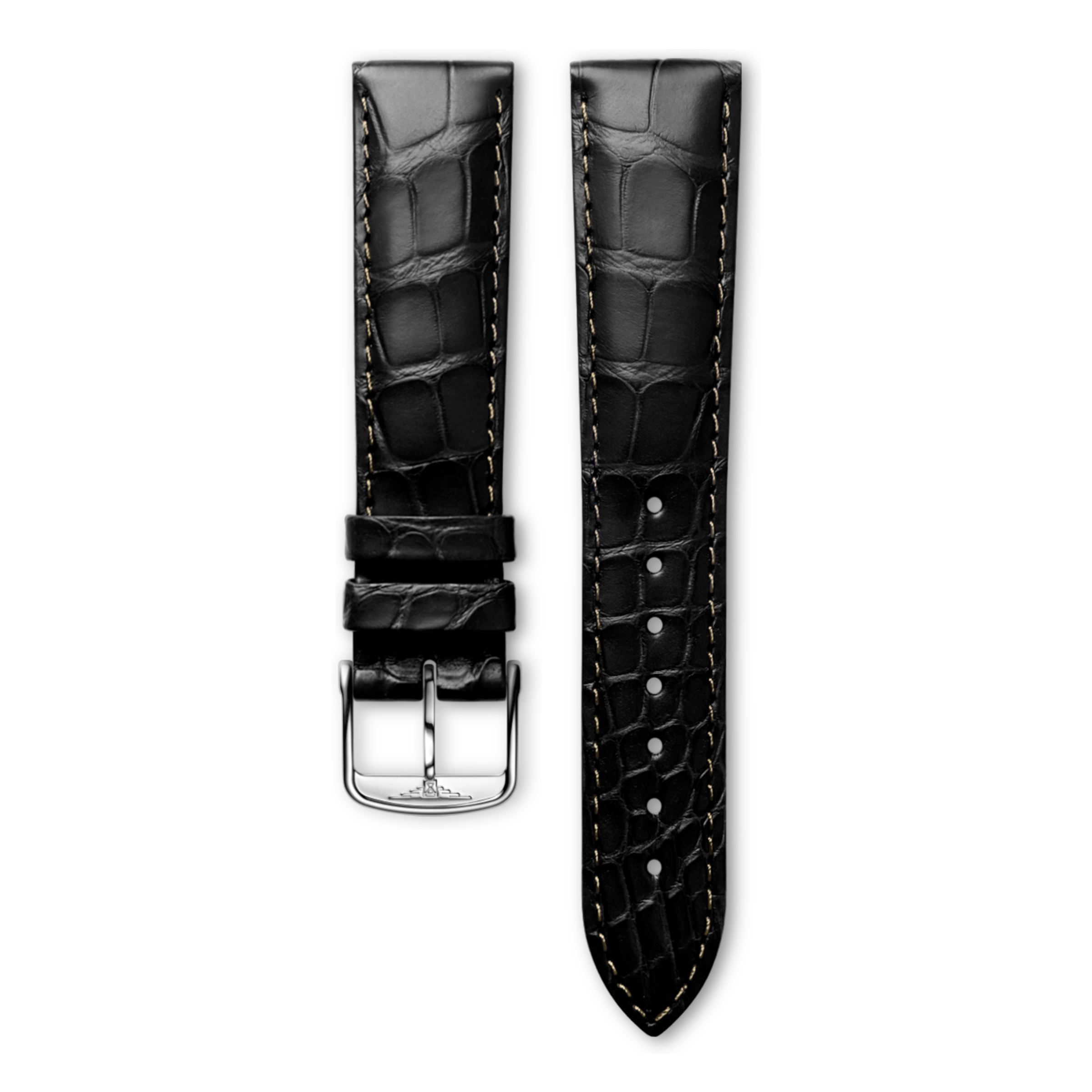 Longines Matt black alligator strap Strap - L682119979 & L649101658