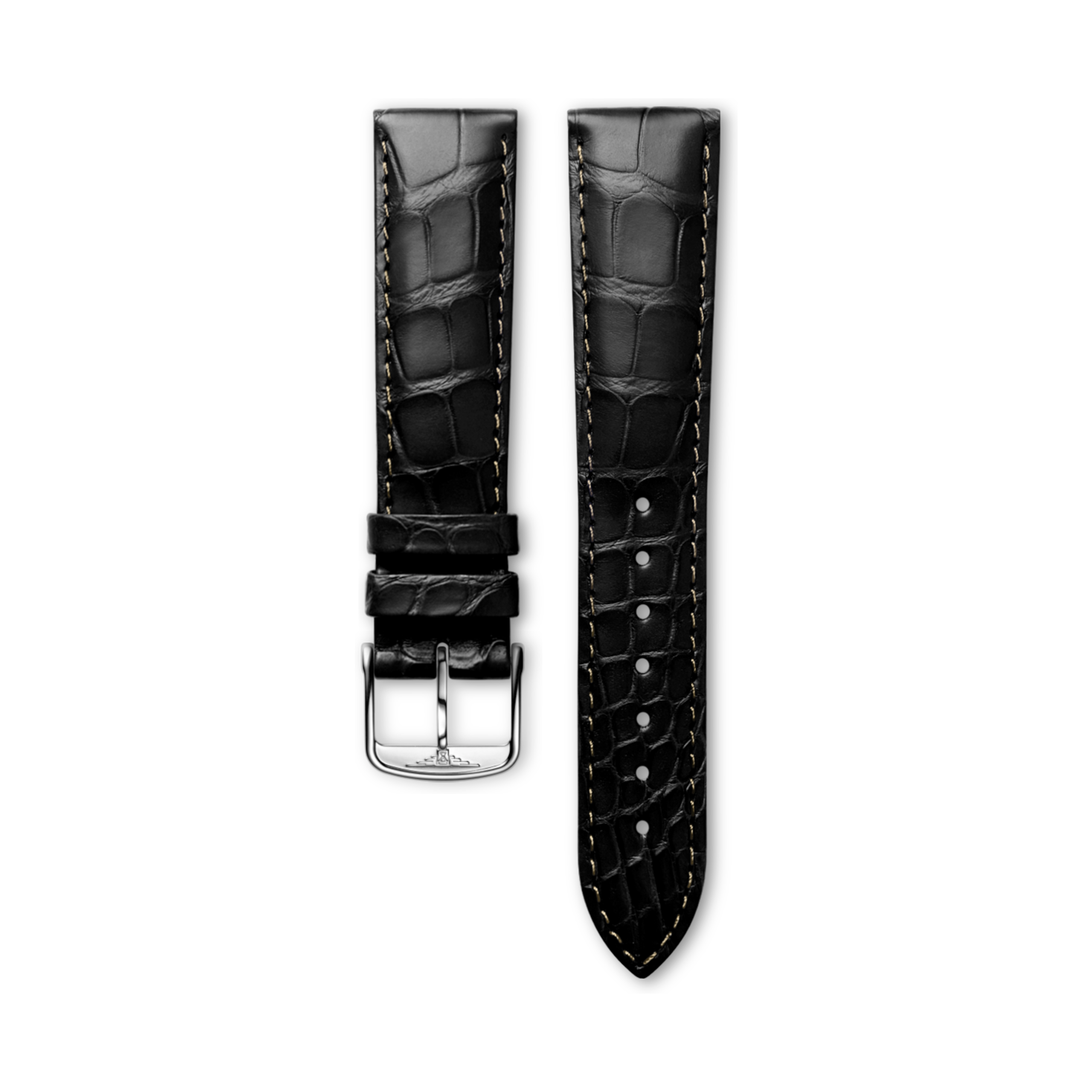 Longines Matt black alligator strap - L682119979 & L649101658