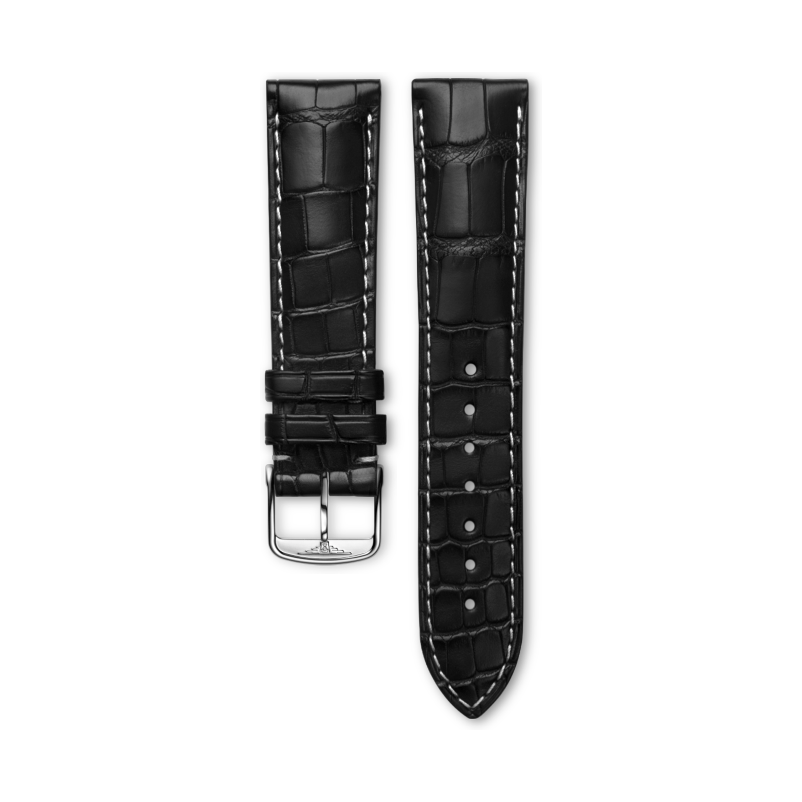 Longines Matt black alligator strap - L682120178 & L649101658