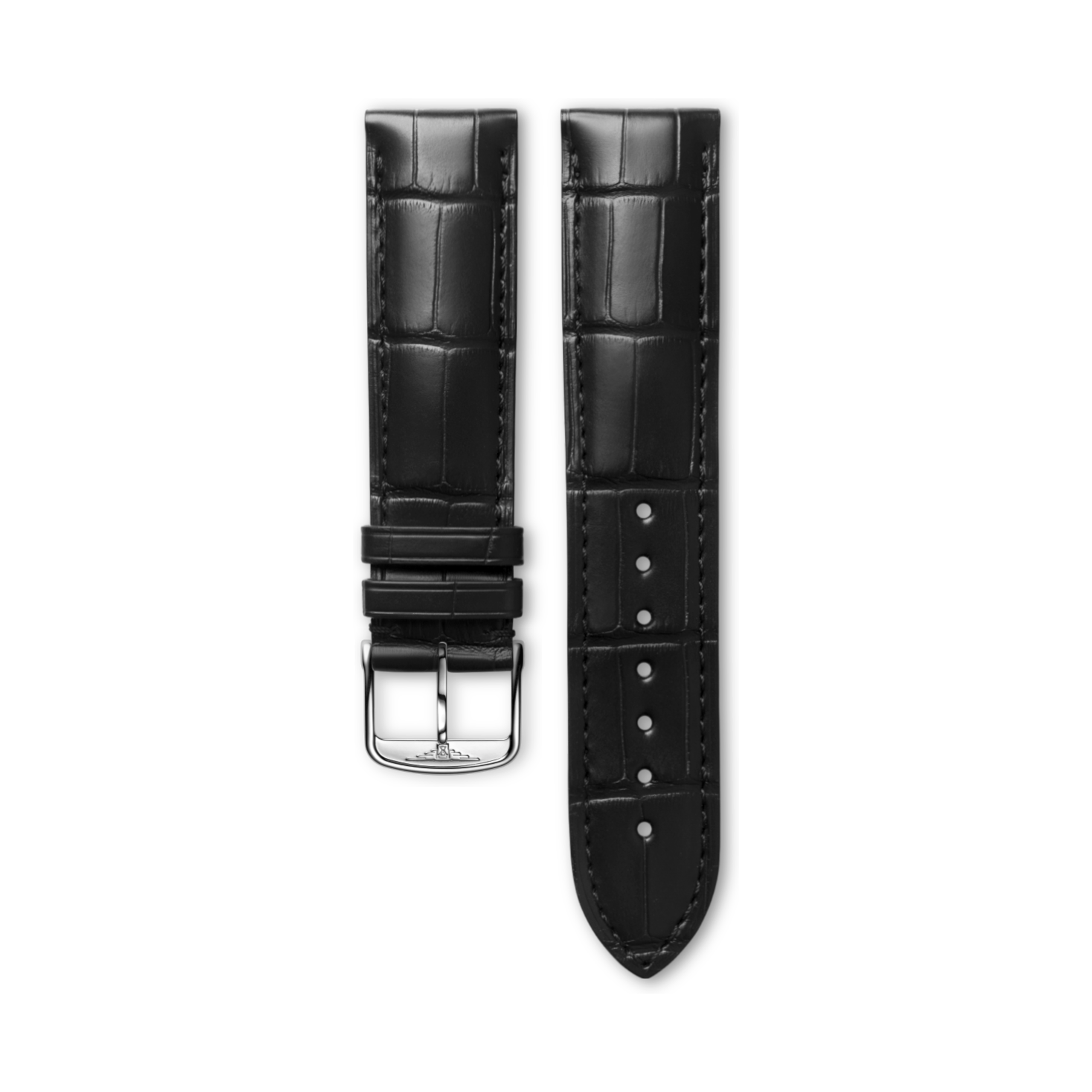Longines Matt black alligator strap - L682124835 & L649101658