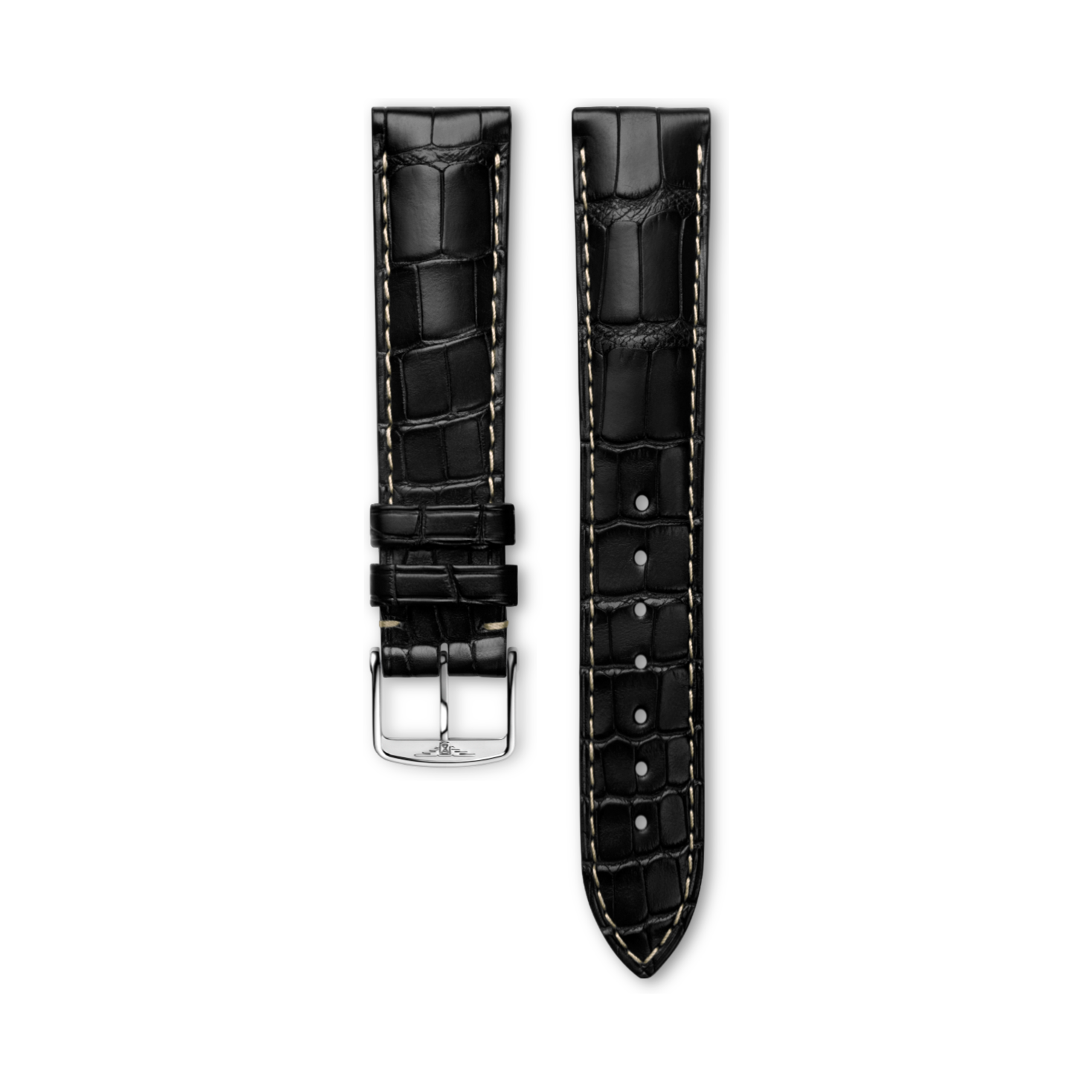 Longines Matt black alligator strap - L682141894 & L649101655