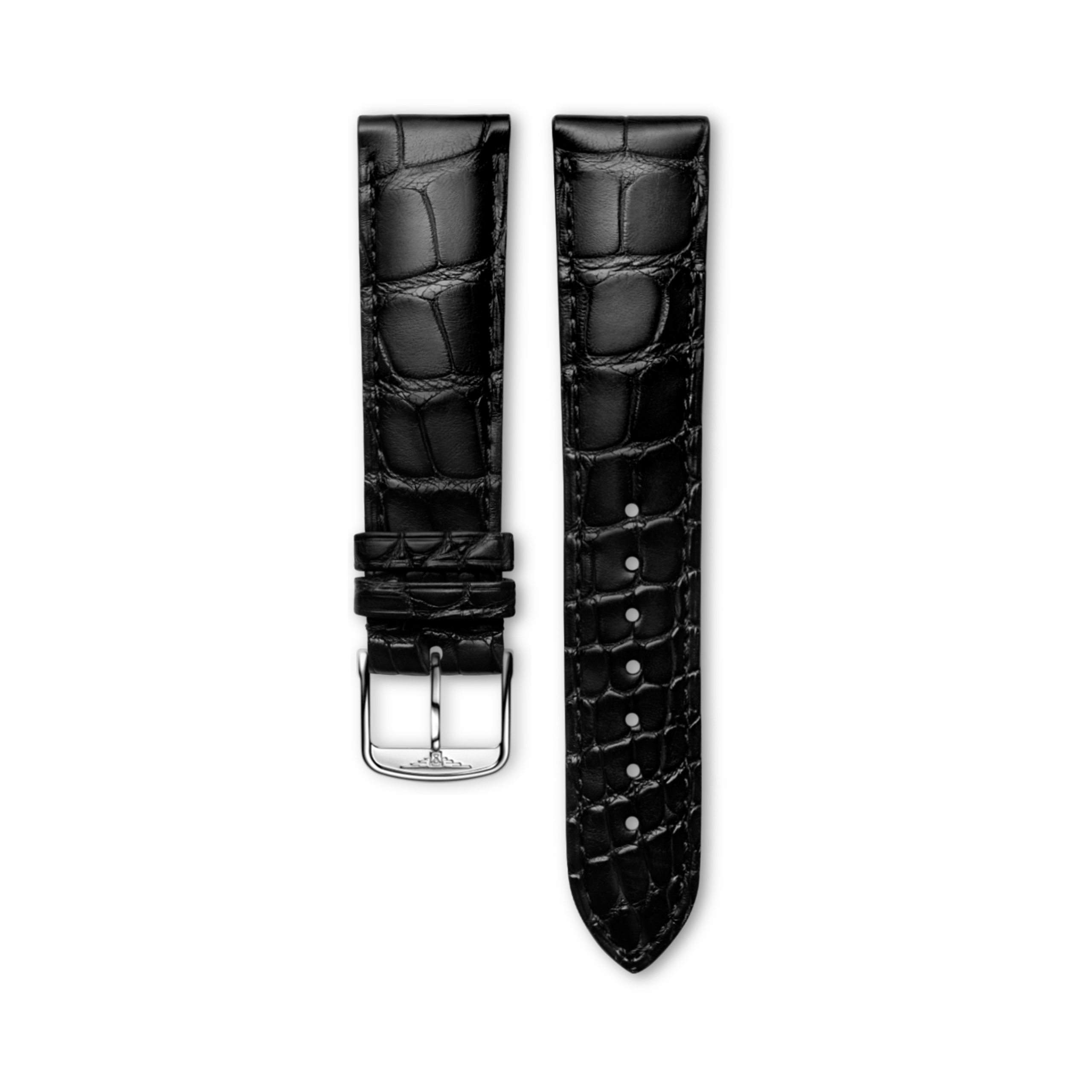 Longines Matt black alligator strap - L682152087 & L649101658