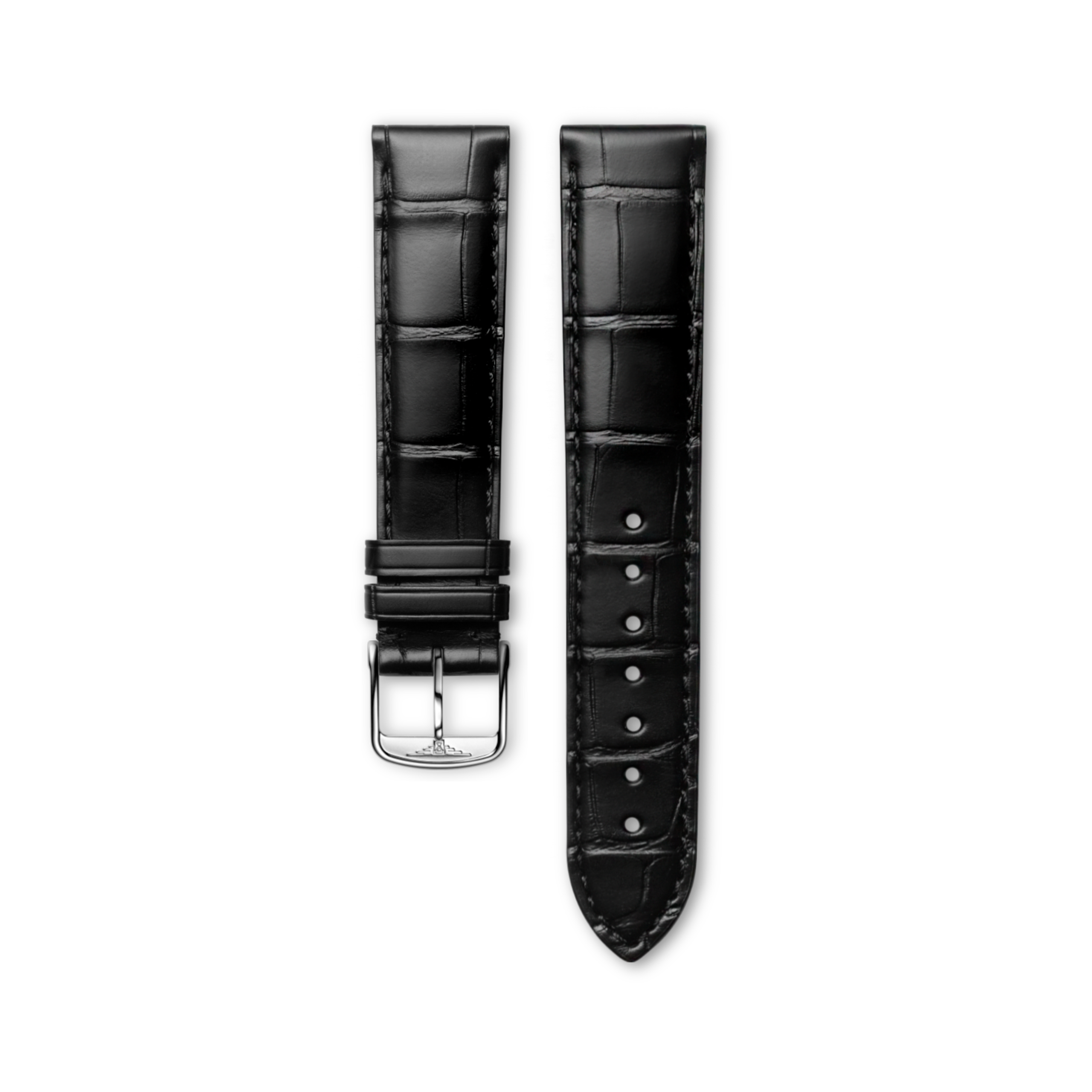 Longines Matt black alligator strap - L682152131 & L649101658
