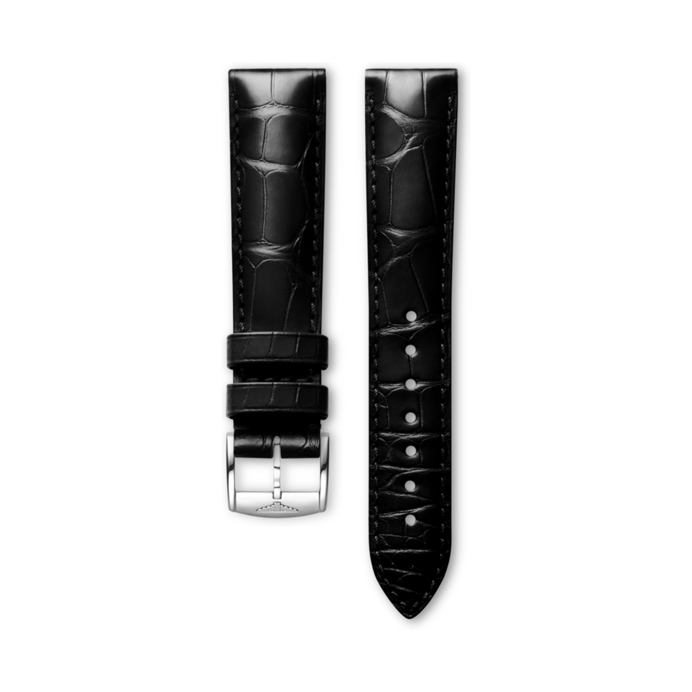 Longines Matt black alligator strap Strap - L682169411 & L649169110