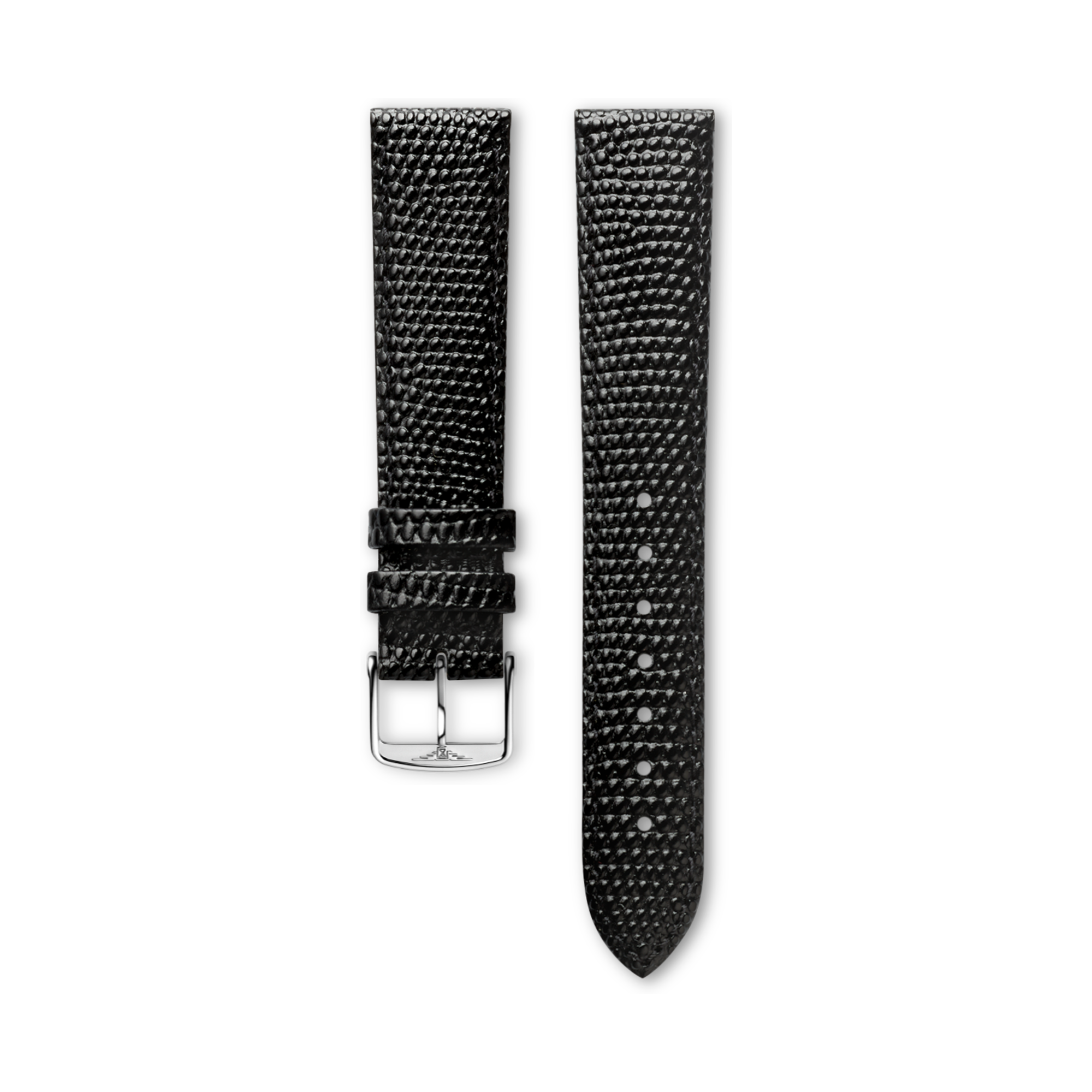 매트 블랙 카프 가죽 스트랩 Cl682100678, 18cm, PrÉsence