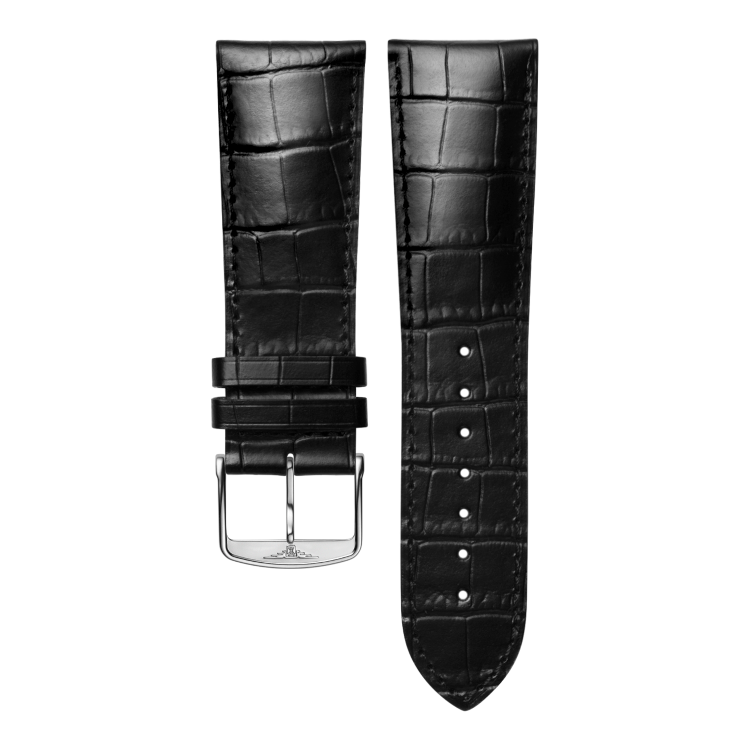 Ματ μαύρο calf leather λουρί
