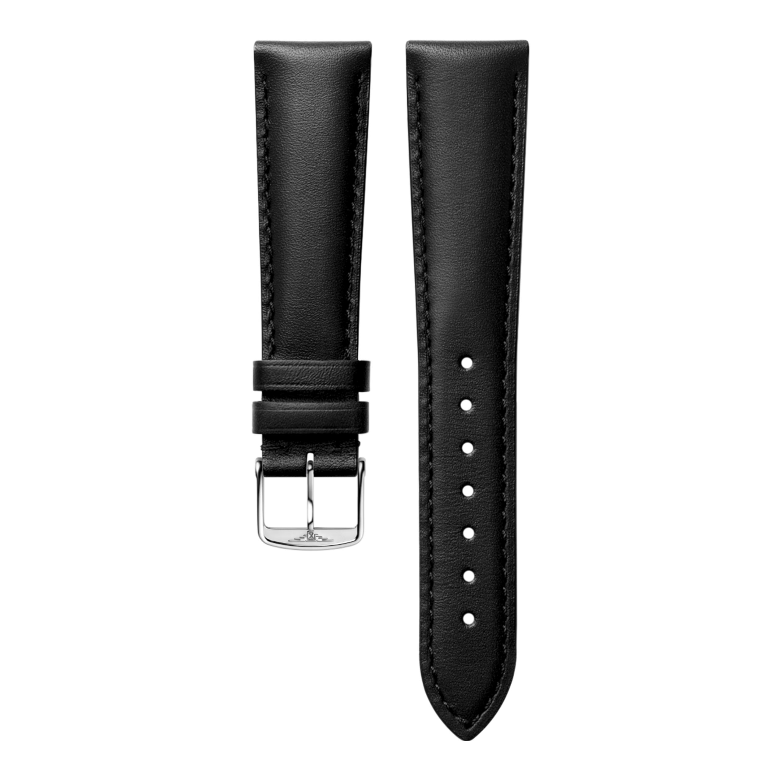 Ματ μαύρο calf leather λουρί