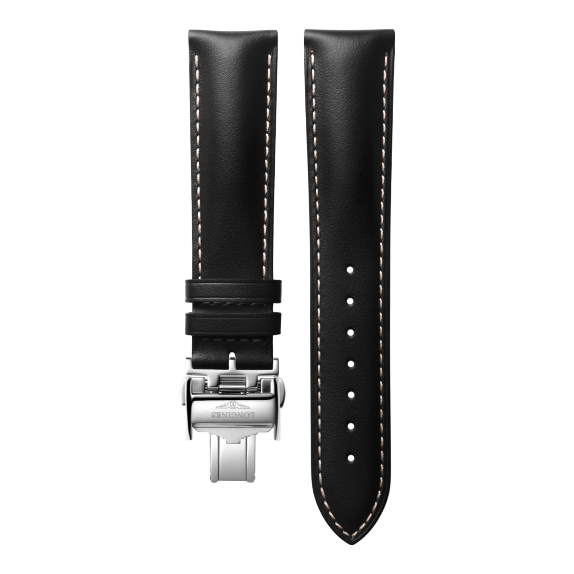 ★未開封新品★LONGINES マットブラウン カーフレザー ストラップ strap-semi-matt-brown-calf-