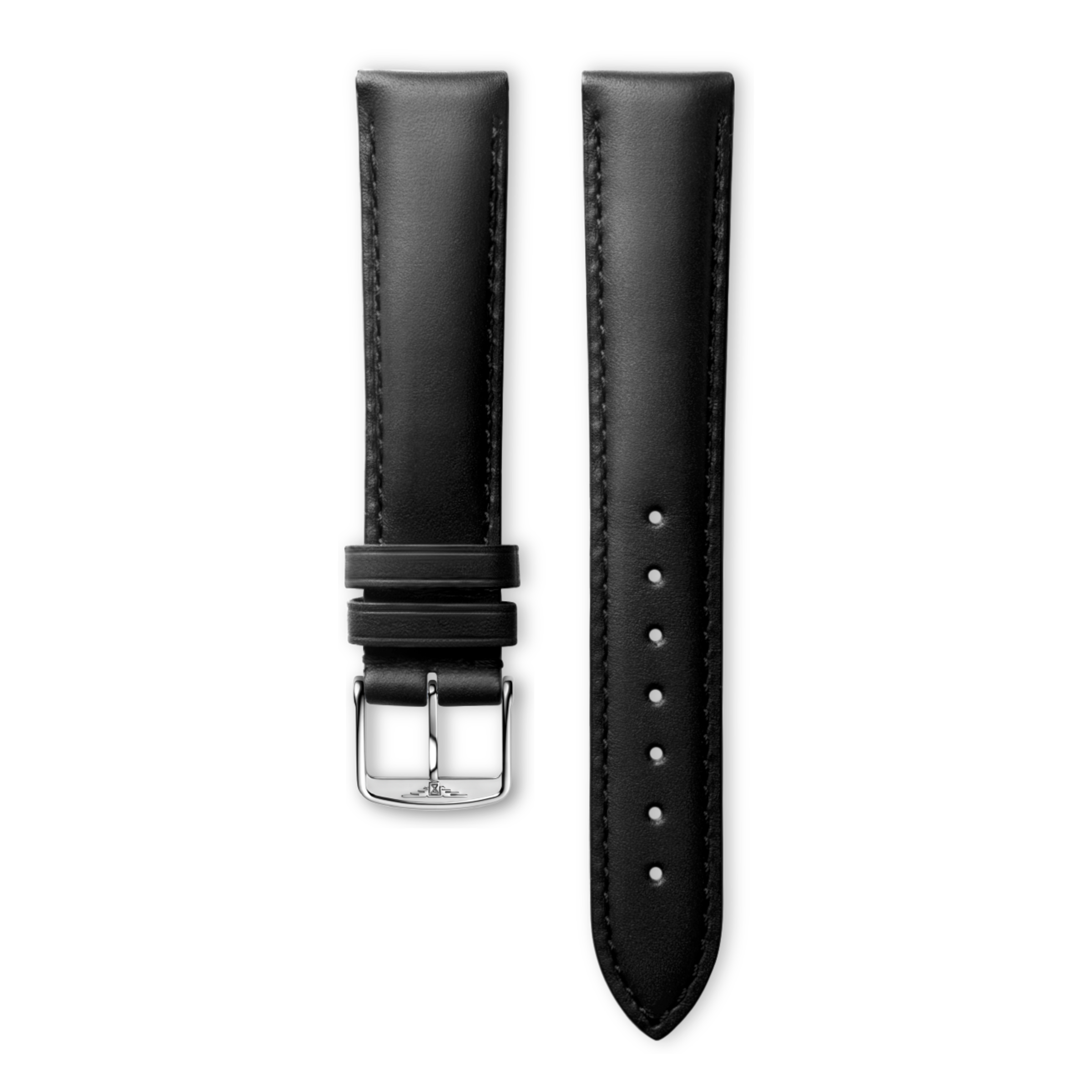 Longines Matt black calf leather strap Strap - L682100480 & L649101655