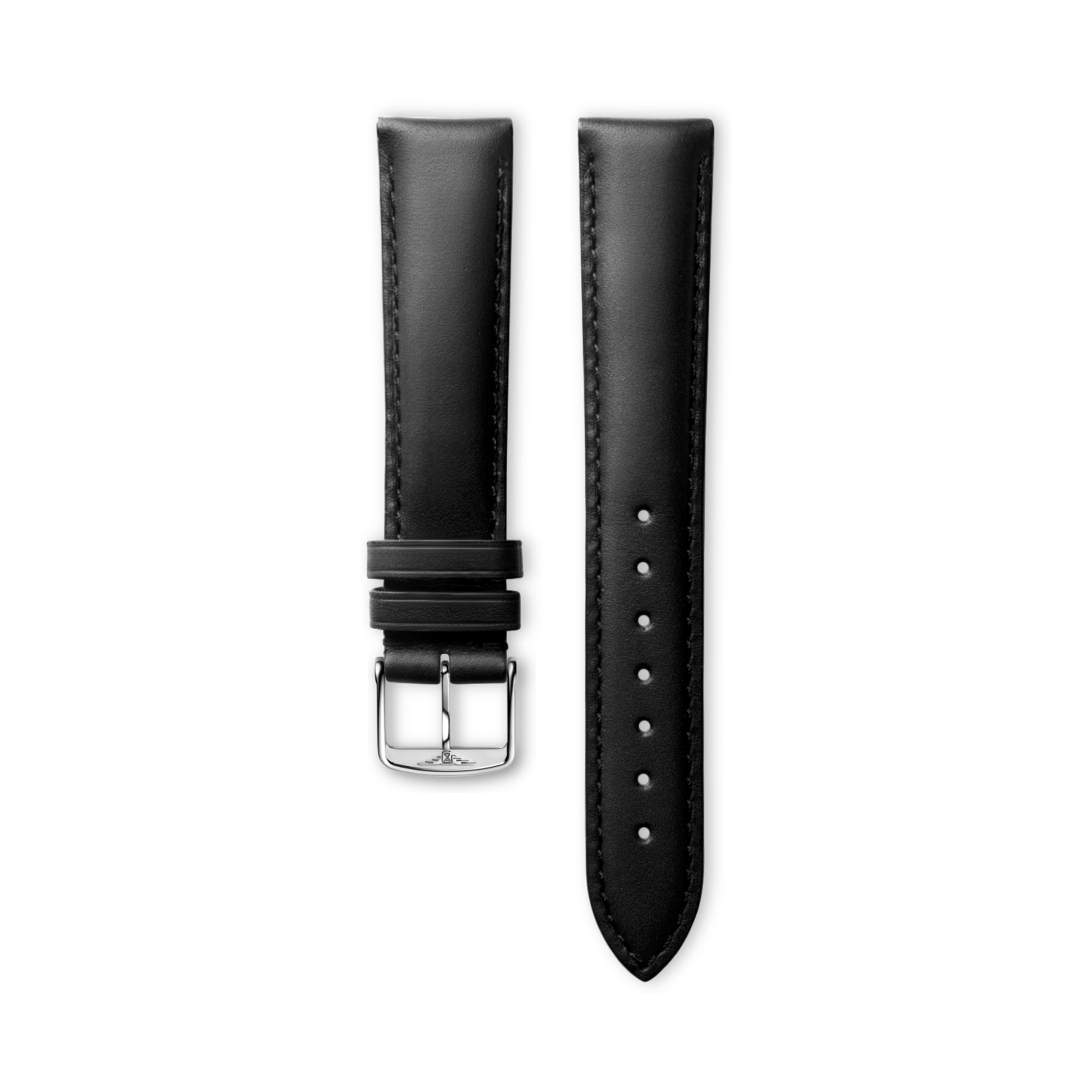 Longines Matt black calf leather strap Strap - L682100480 & L649101655