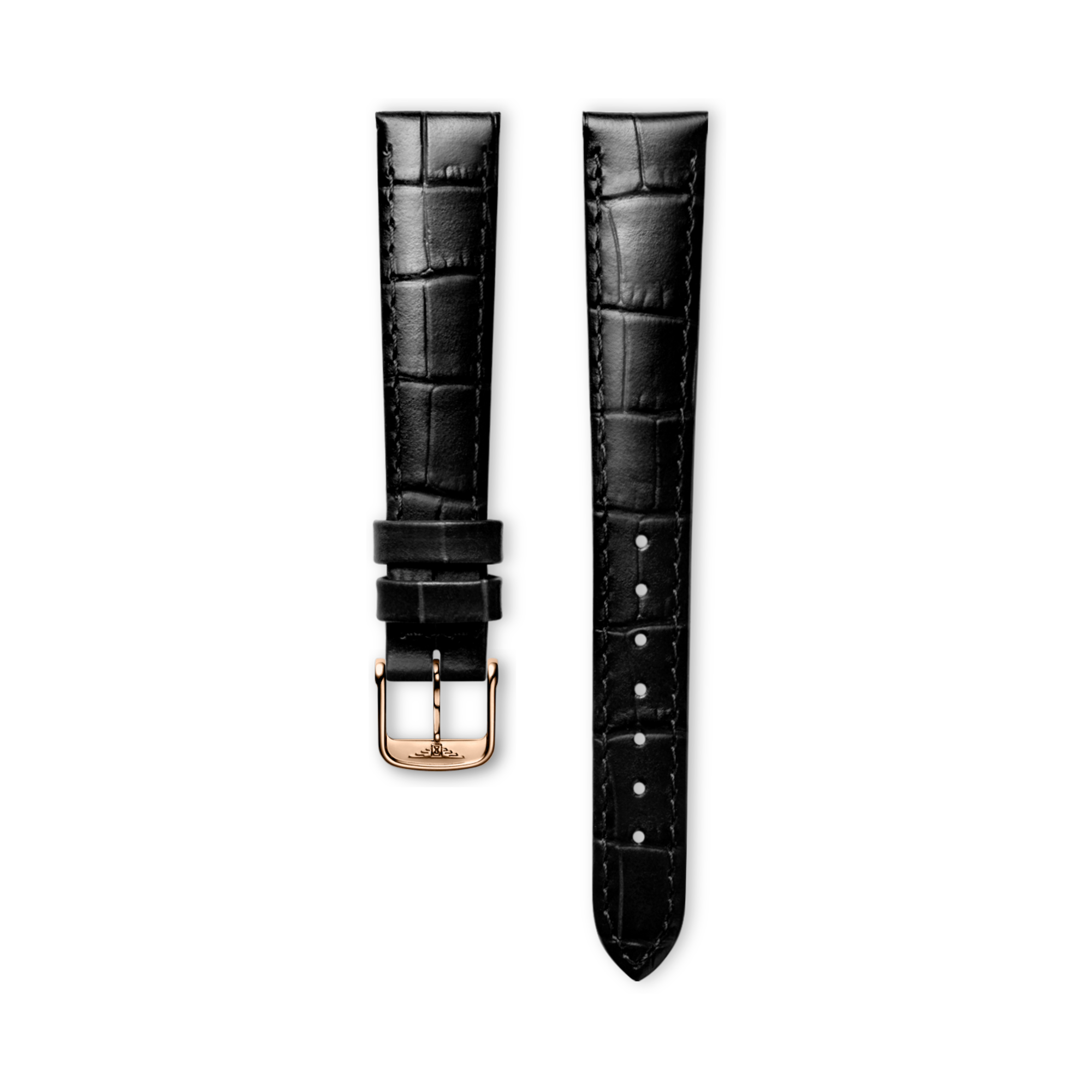 time+ 2ピース クロコダイル 型押し レザー 本革 腕時計ベルト