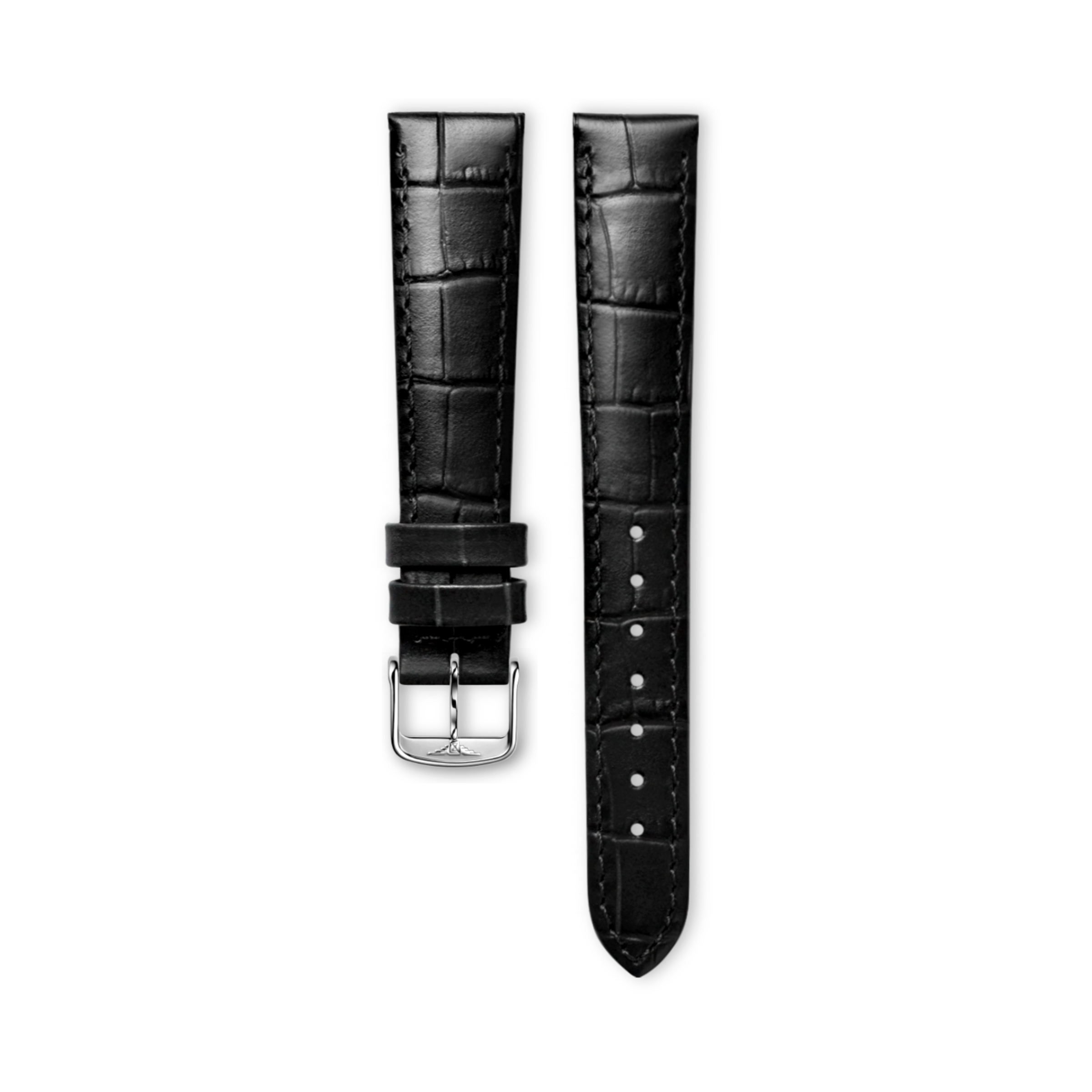 Longines Matt black calf leather strap Strap - L682101025 & L649101652