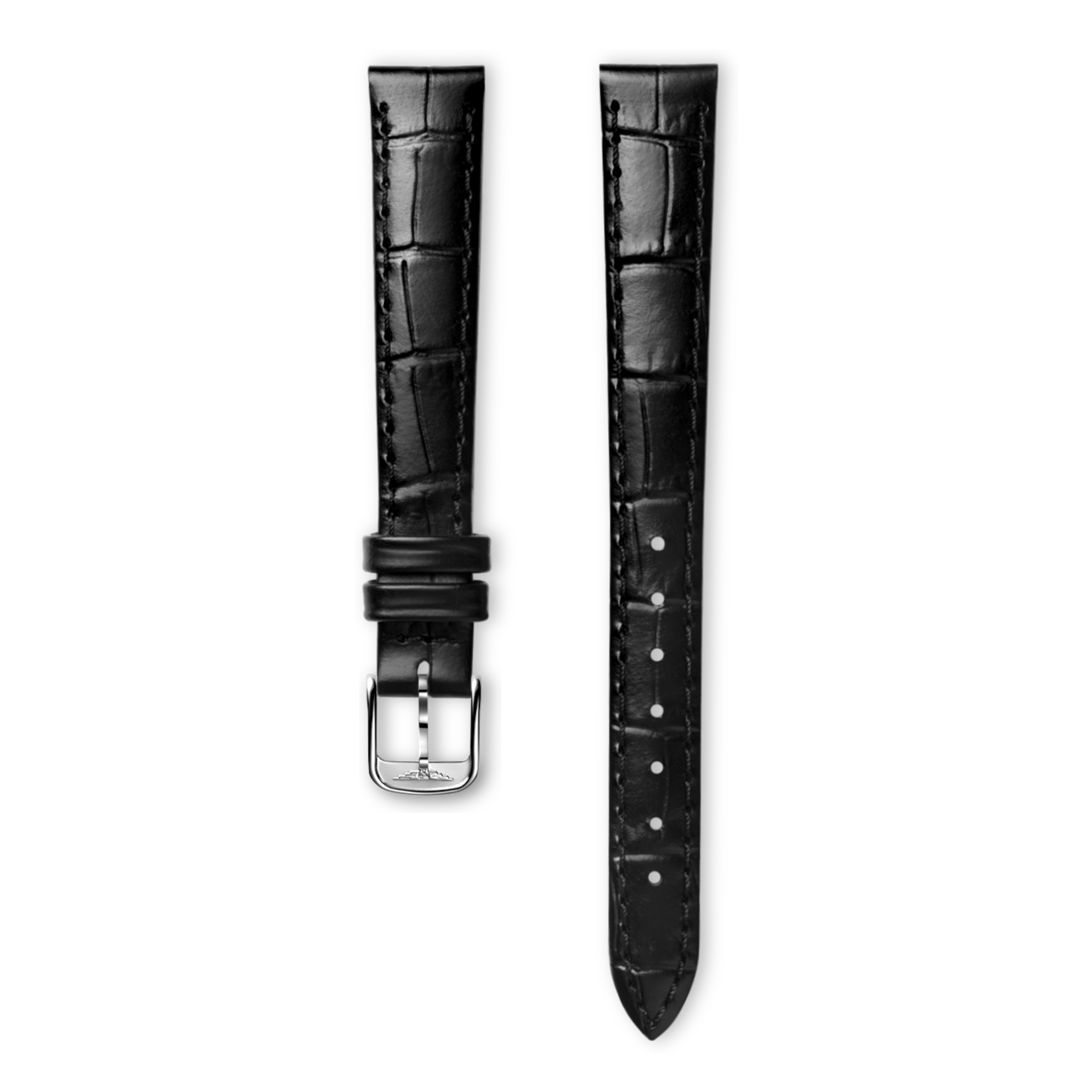 Longines Matt black calf leather strap Strap - L682101084 & L649101647