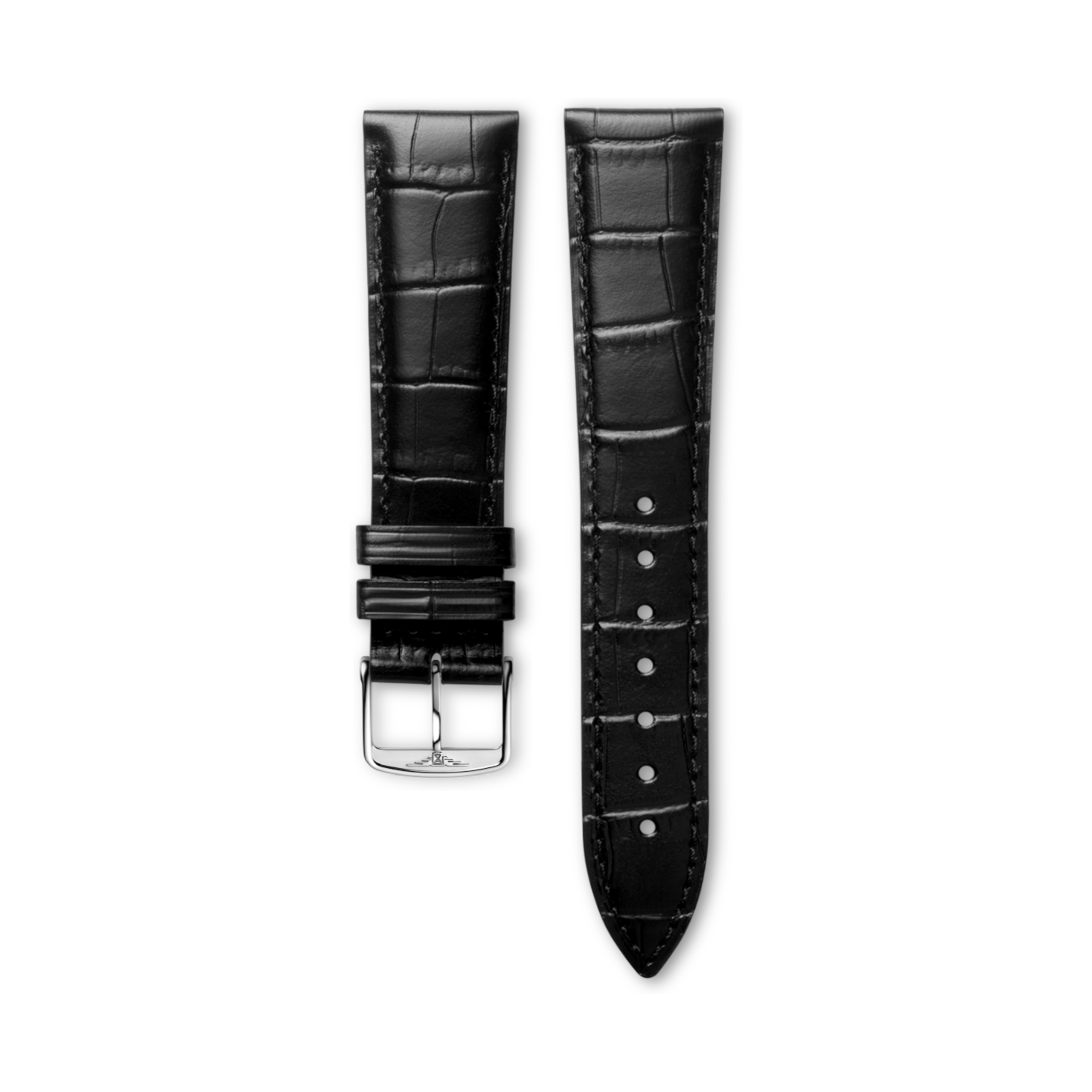 Longines Matt black calf leather strap - L682101263 & L649101655