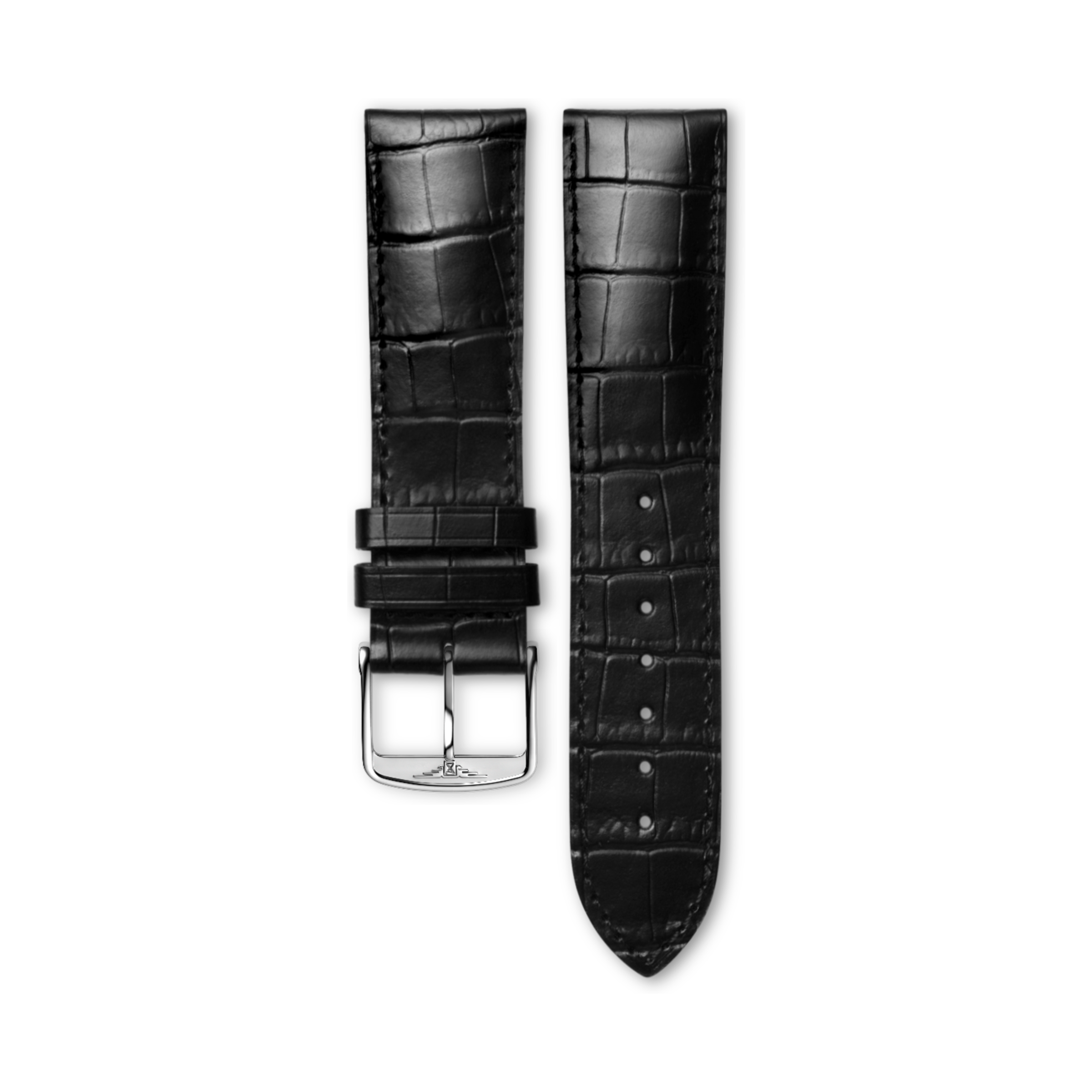 Longines Matt black calf leather strap Strap - L682108161 & L649108156