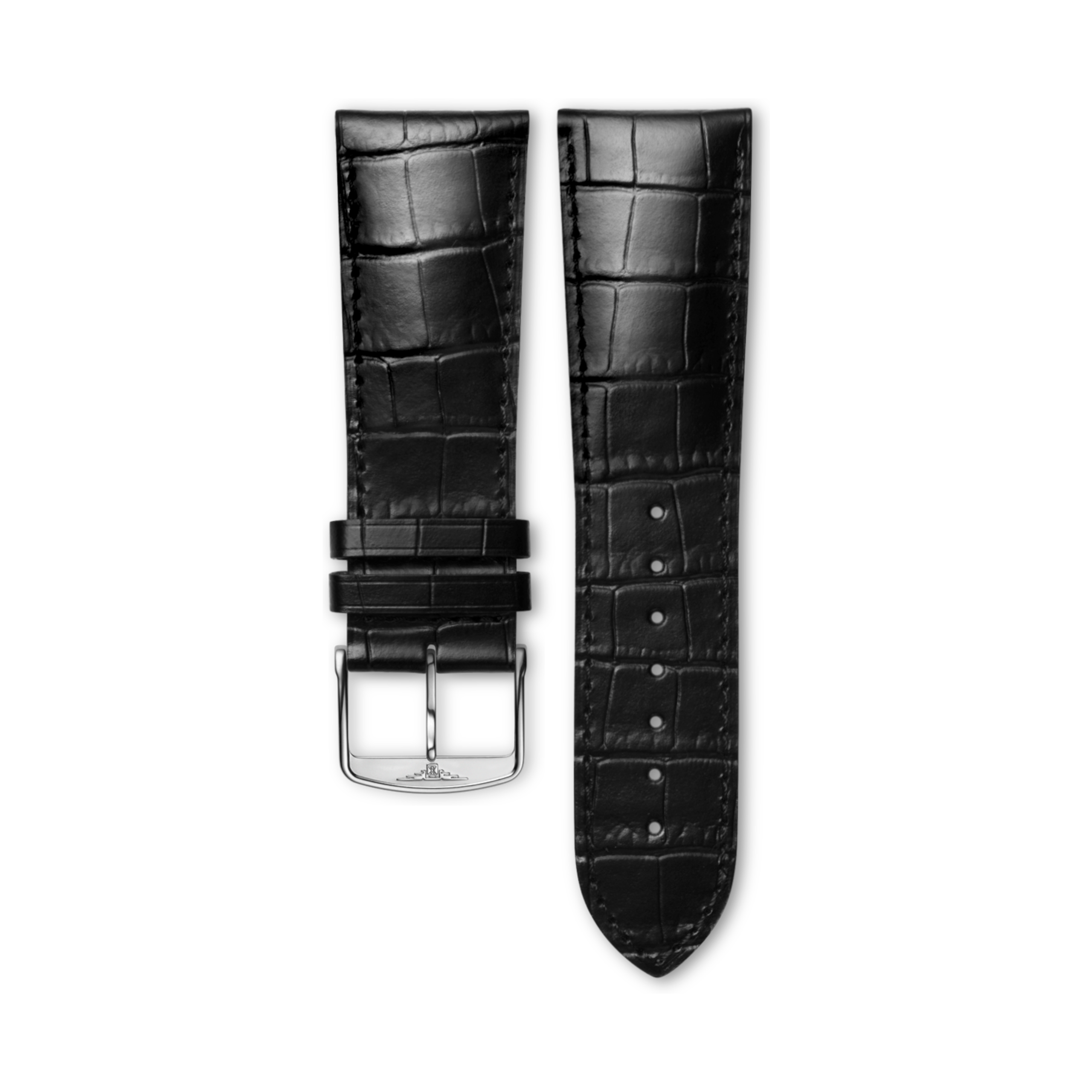 Longines Matt black calf leather strap - L682117586 & L649118146